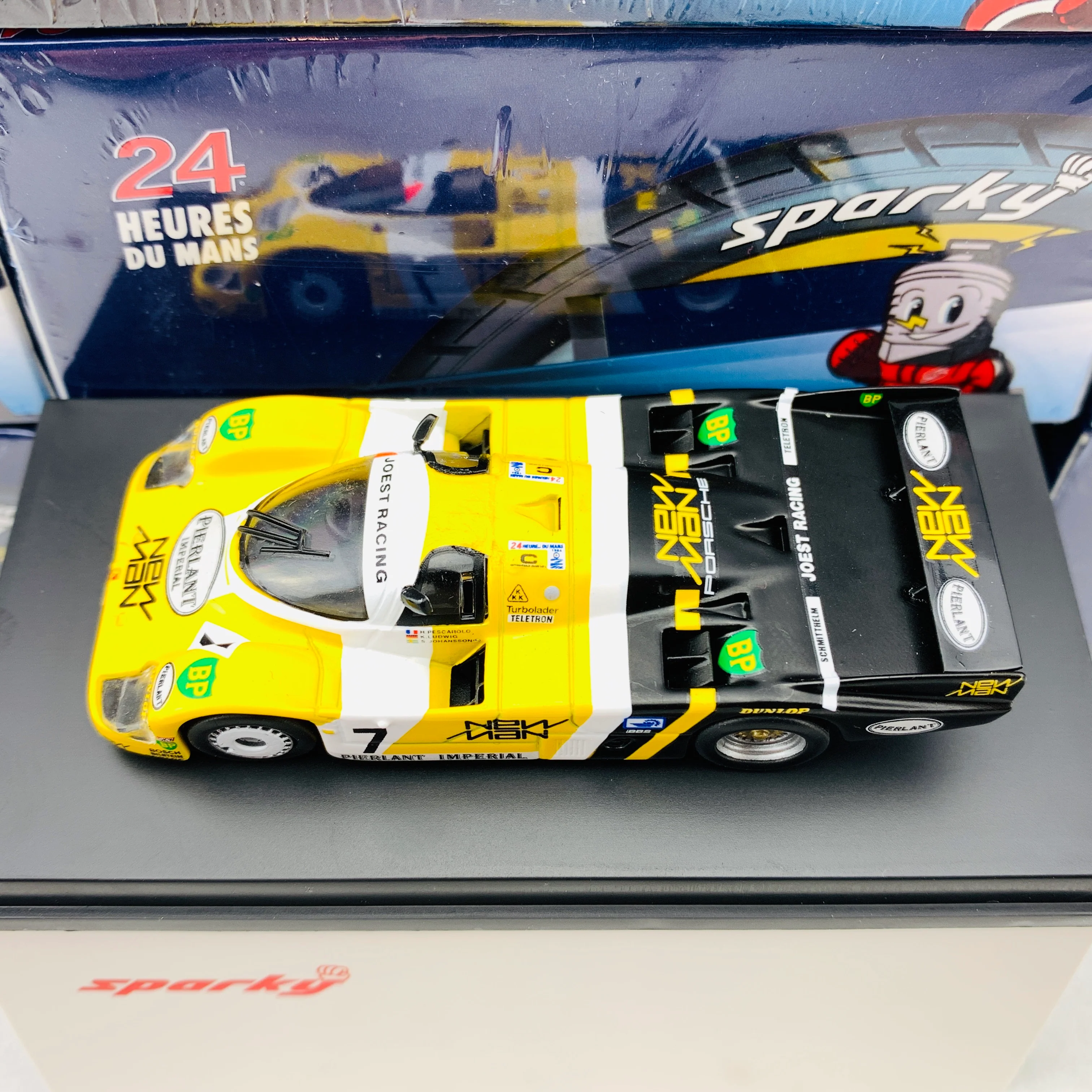 Sparky 1/64 PORSCHE 956B NO.7 NEW-MAN JOEST RACING WINNER 24H LE MANS 1984 H. PESCAROLO - K. LUDWIG Y115 - Image 3