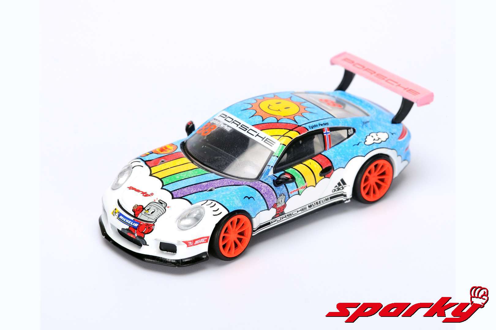 Sparky 1/64 Porsche 991 #88 Sparky Singapore Final PCCA 2015 Y007 - Image 5
