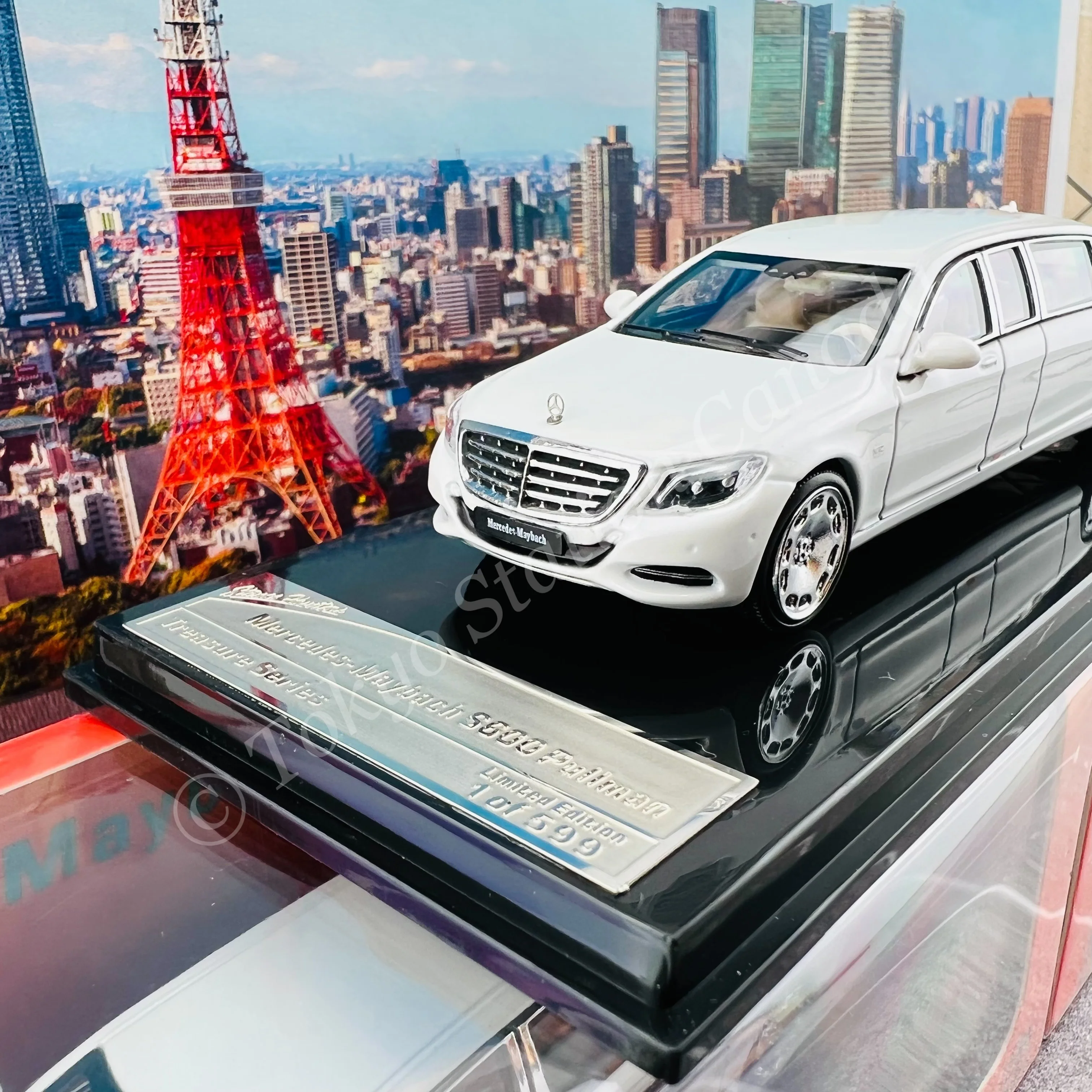 Stance Hunters 1/64 Mercedes Maybach S600 Pullman WHITE - Image 2