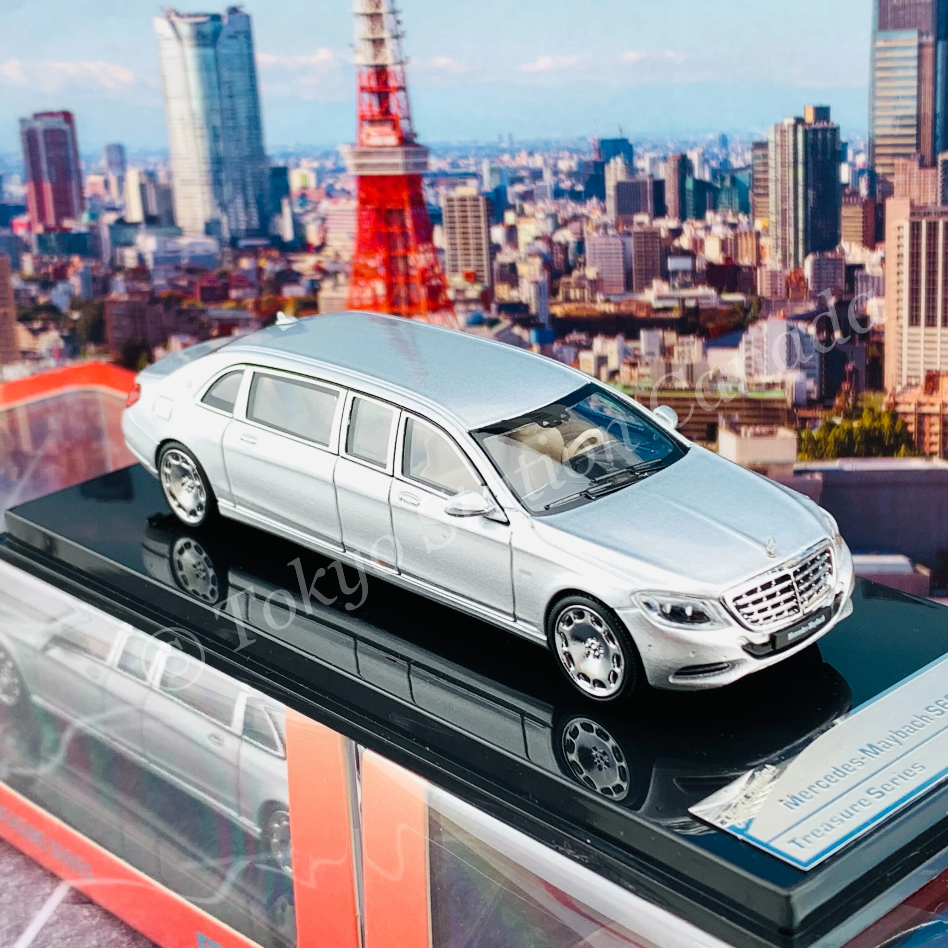 Stance Hunters 1/64 Mercedes Maybach S600 Pullman SILVER - Image 4