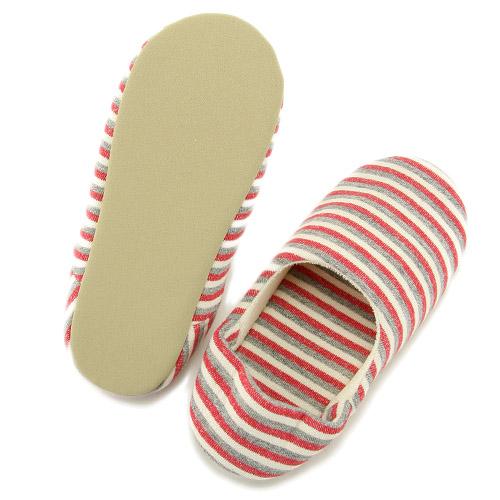 Stripe Pattern Slipper - Red - Image 3