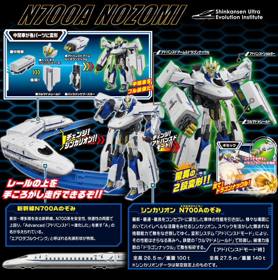 Takara Tomy Plarail Shinkalion DXS05 N700A Nozomi - Image 6