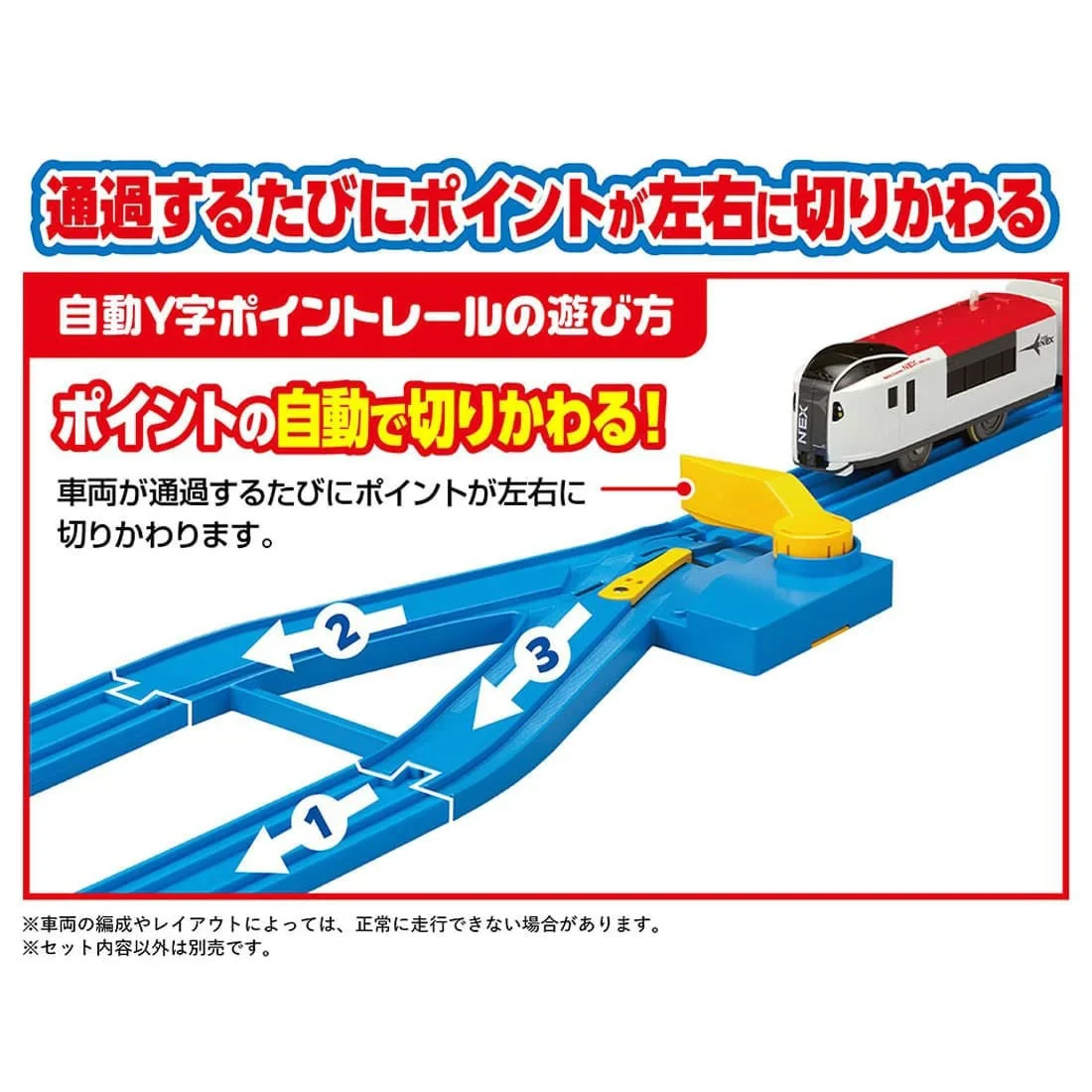 TAKARA TOMY R-22 Automatic Y-shaped Point Rail (Plarail) 4904810099833 - Image 3