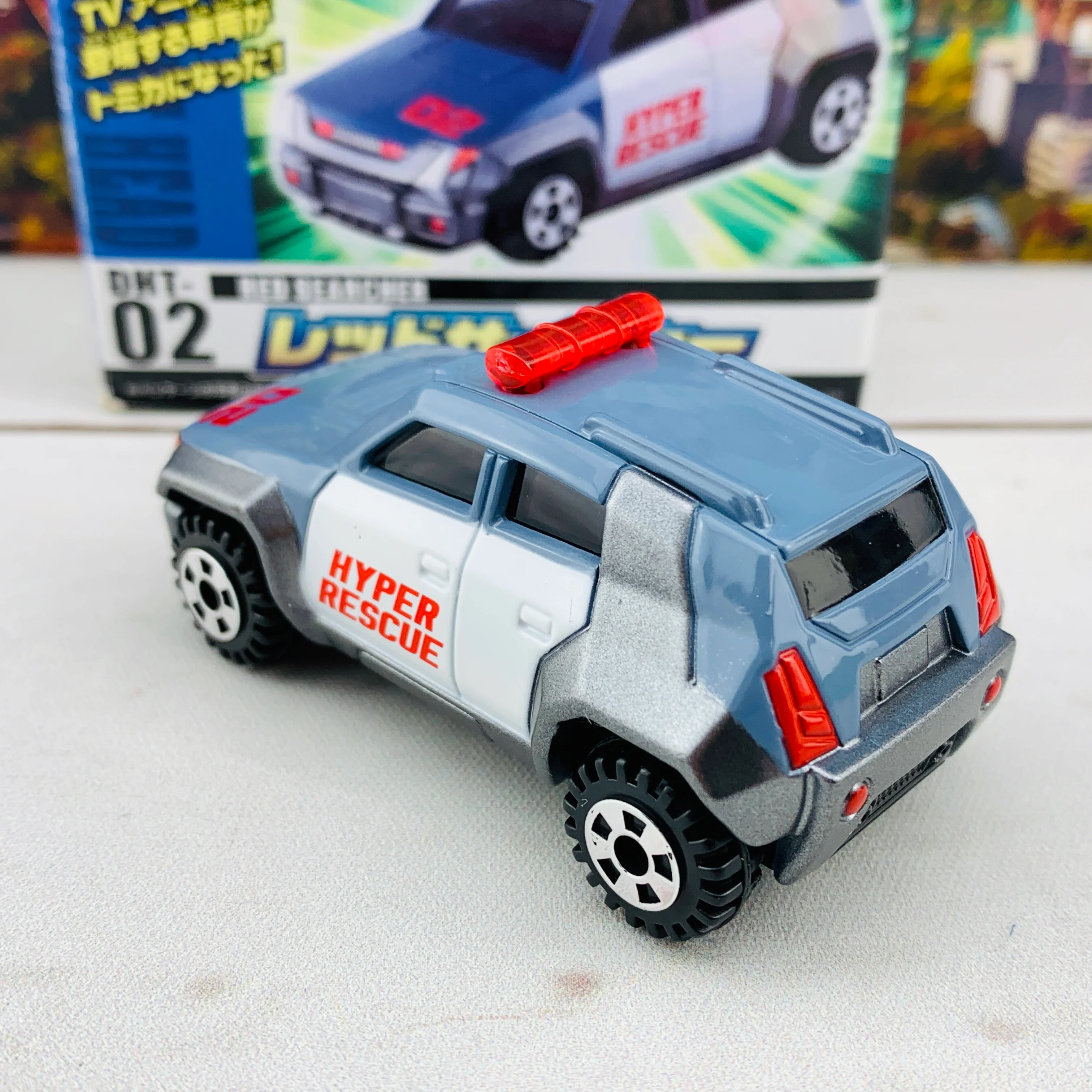 TAKARA TOMY Tomica Hyper Rescue Drive Head 機動救急警察 DHT-02 Red Searcher - Image 3