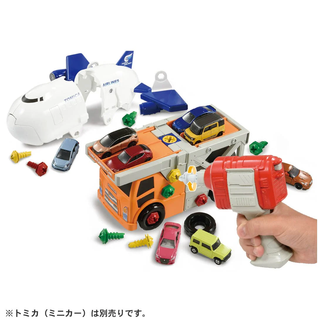 TAKARA TOMY Tomica World Recombination Action Carrier Car & Cargojet Set 4904810177036 - Image 6