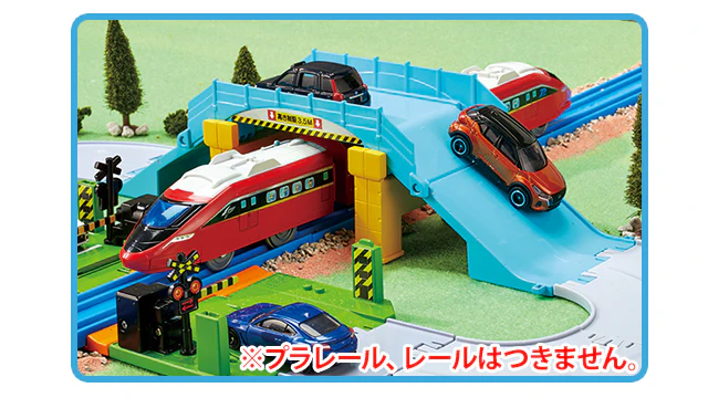 TAKARA TOMY Tomica World Tomica Town Railroad Crossing, Overpass, Intersection Road Set 4904810209577 - Image 5