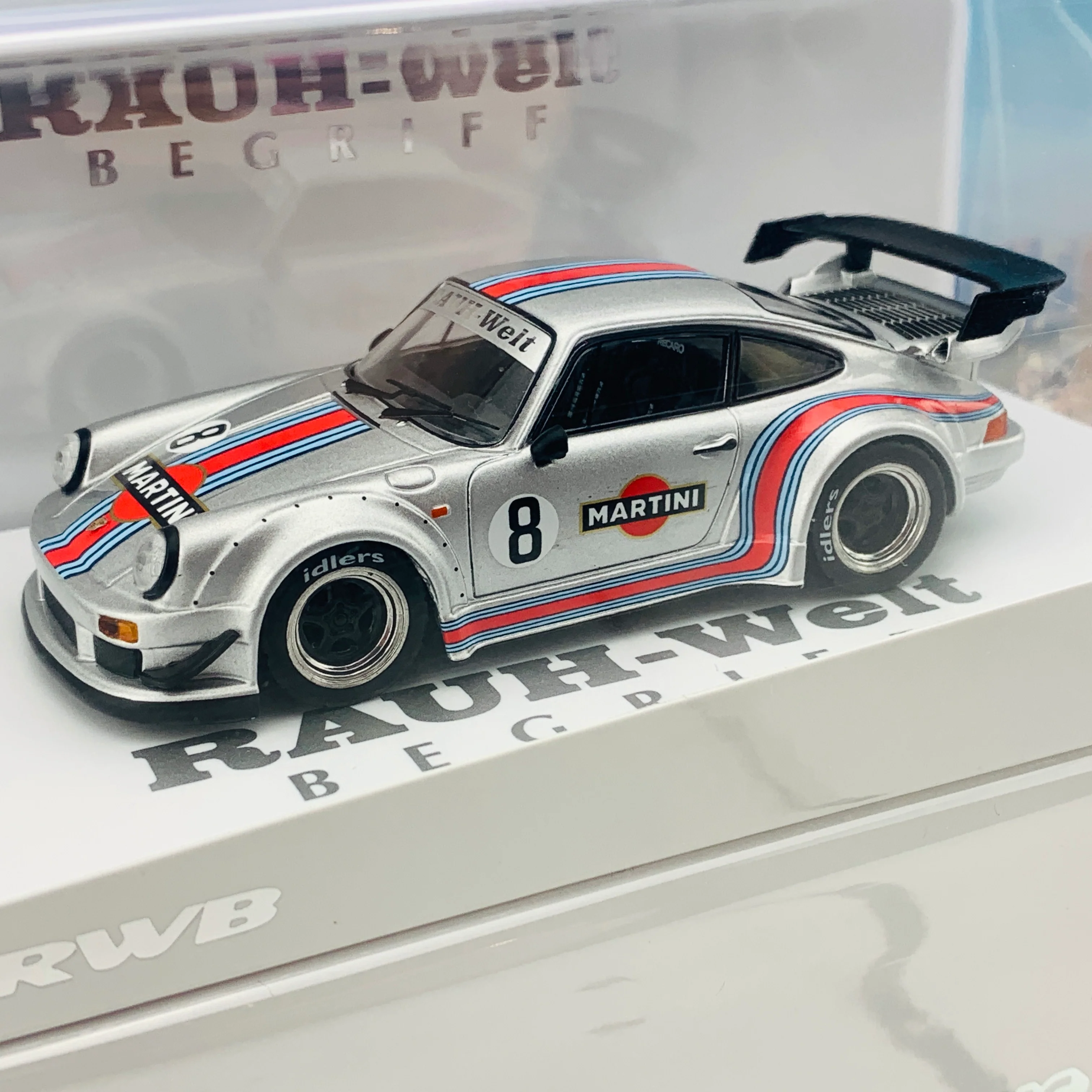 Tarmac Works 1/43 RWB 930 Silver Martini *** Asia Special Edition - Limited to 480 pcs *** T43-013-MA - Image 3