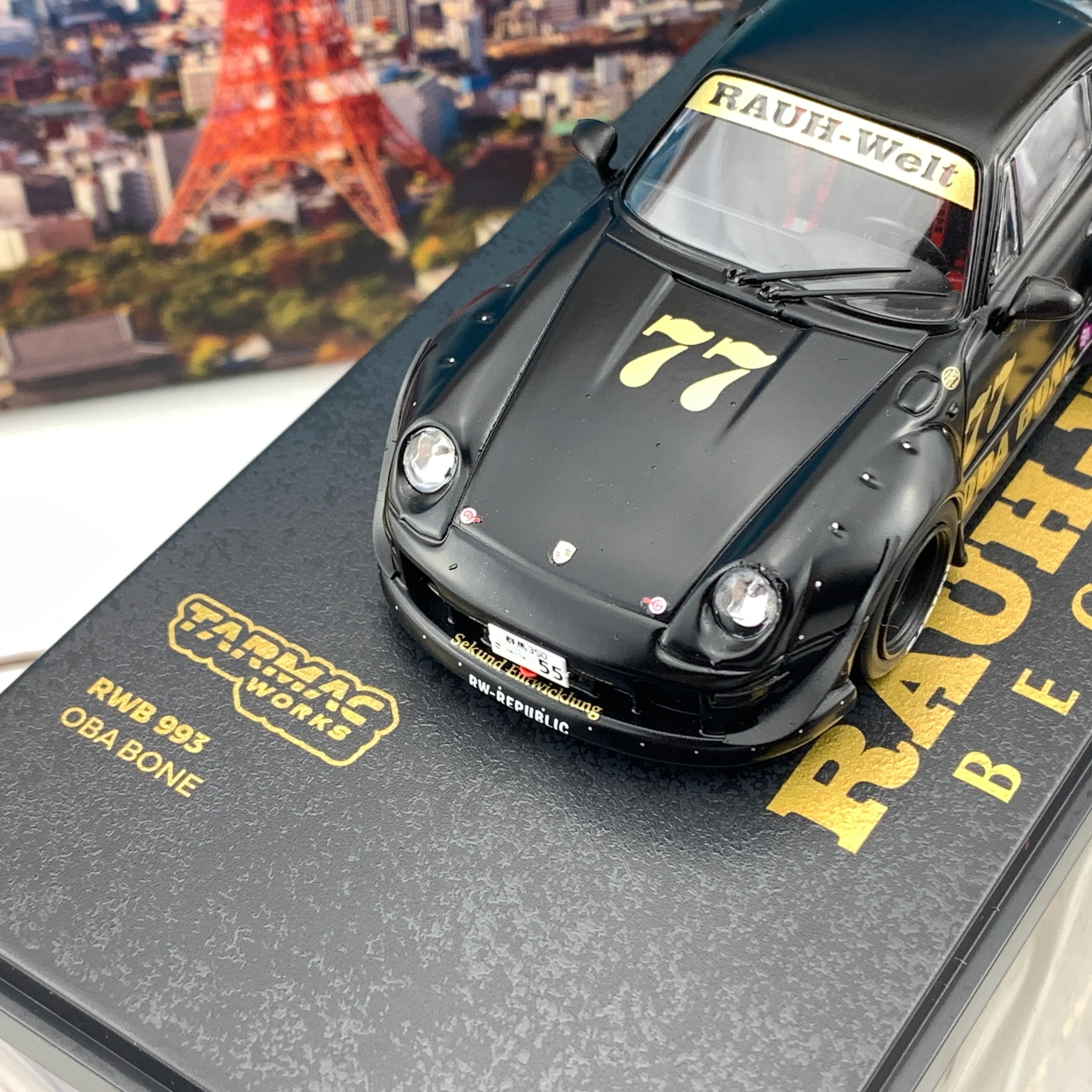 Tarmac Works 1/43 RWB 993 OBA BONE T43-014-OB - Image 6