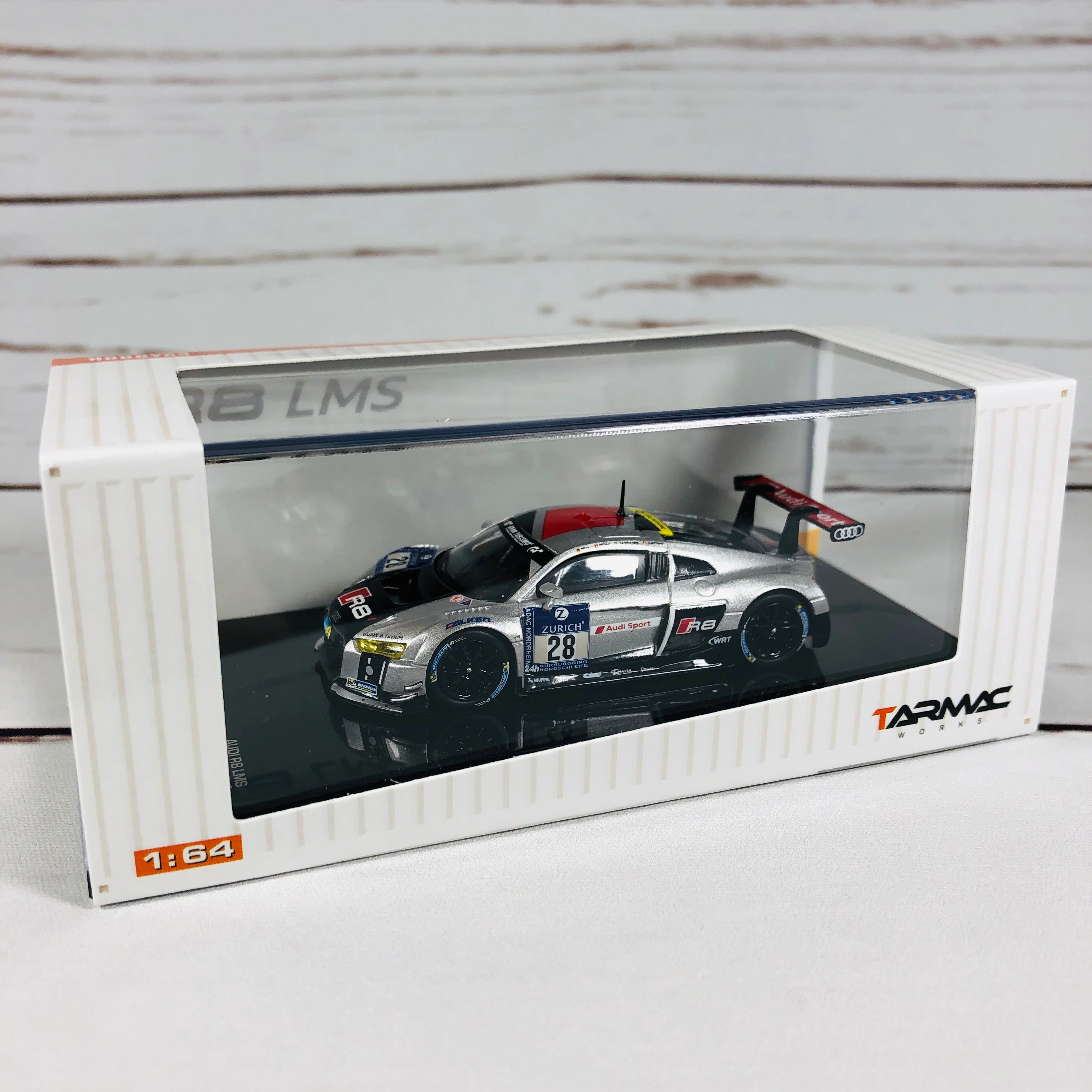 Tarmac Works 1/64 Audi R8 LMS 2015 - Nurburgring 24H 2015 Winner #28 T64-007-15N24 - Image 10