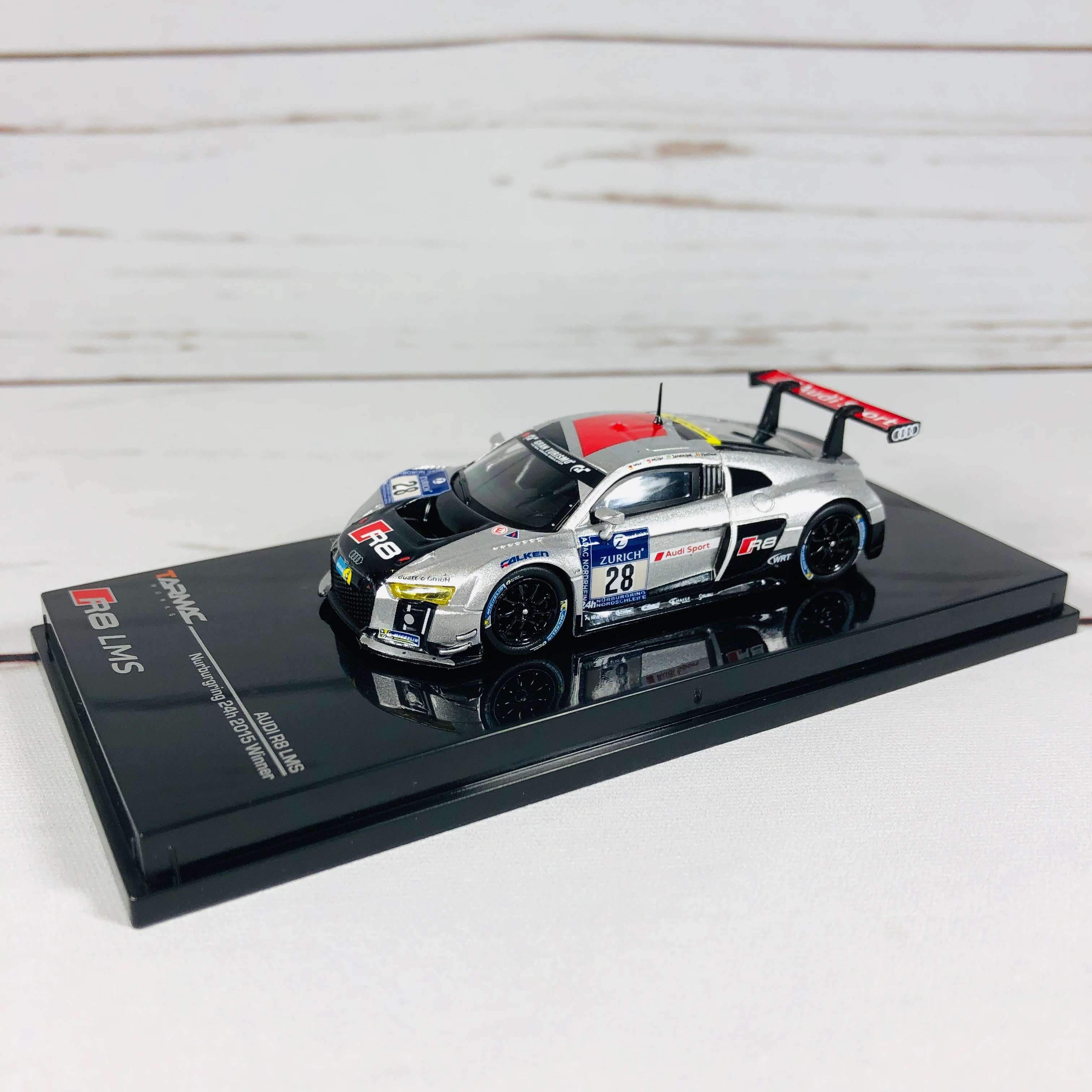 Tarmac Works 1/64 Audi R8 LMS 2015 - Nurburgring 24H 2015 Winner #28 T64-007-15N24 - Image 2