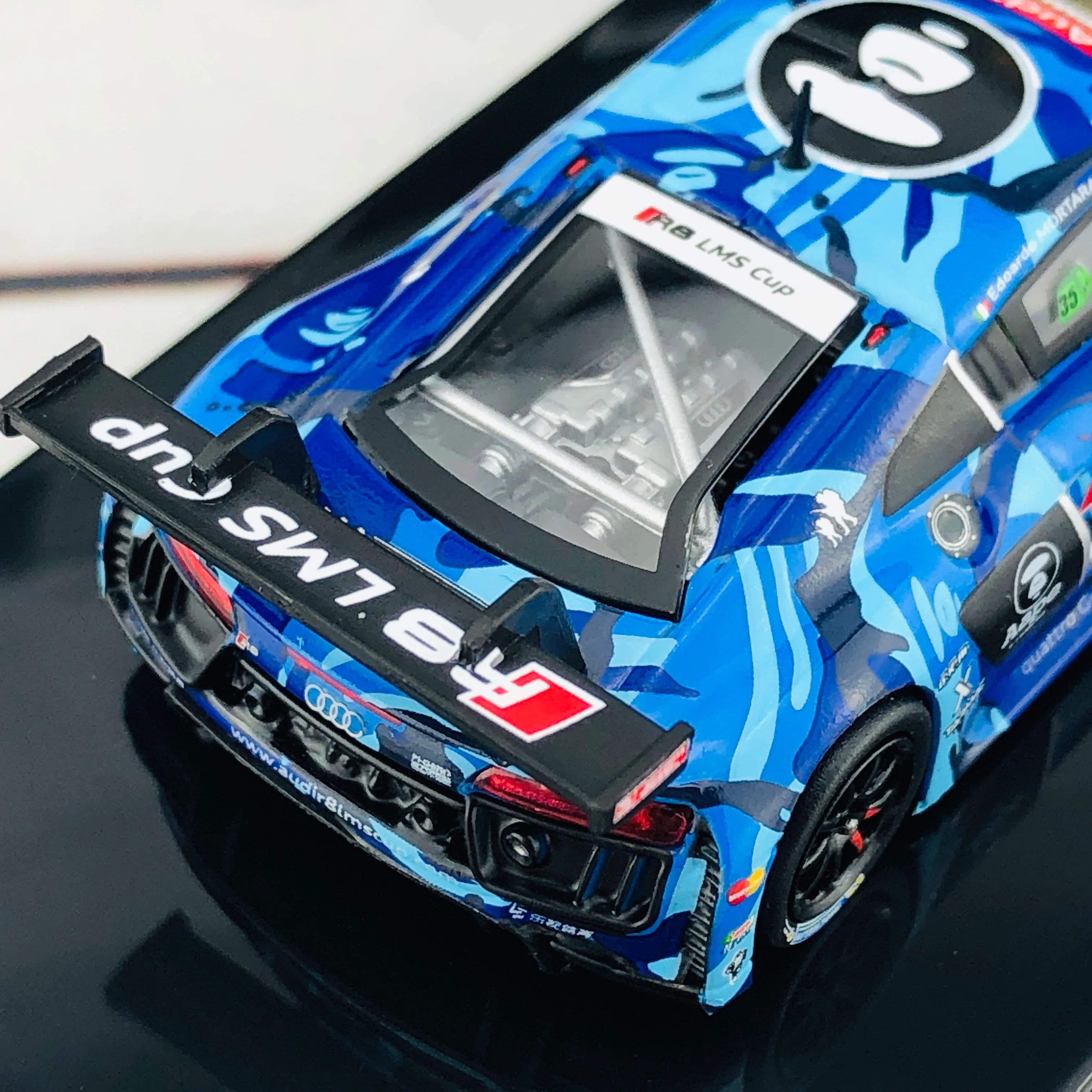 Tarmac Works 1/64 Audi R8 LMS - Audi R8 LMS Cup 2016 - Sepang Winner AAPE / Phoenix Racing Asia - Edoardo Mortara  T64-007-CUP16EM - Image 6