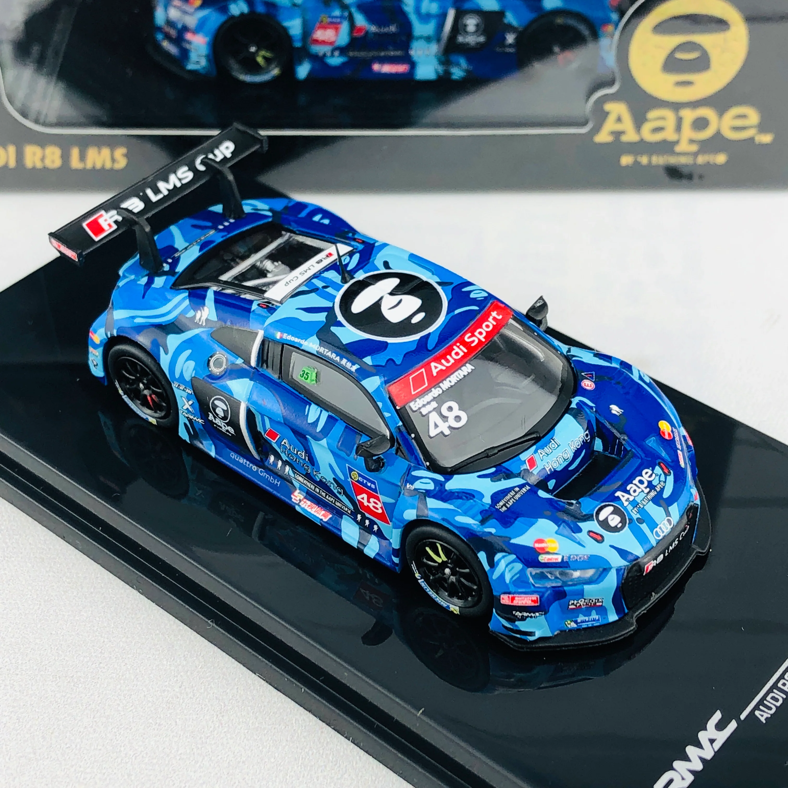 Tarmac Works 1/64 Audi R8 LMS - Audi R8 LMS Cup 2016 - Sepang Winner AAPE / Phoenix Racing Asia - Edoardo Mortara  T64-007-CUP16EM - Image 7