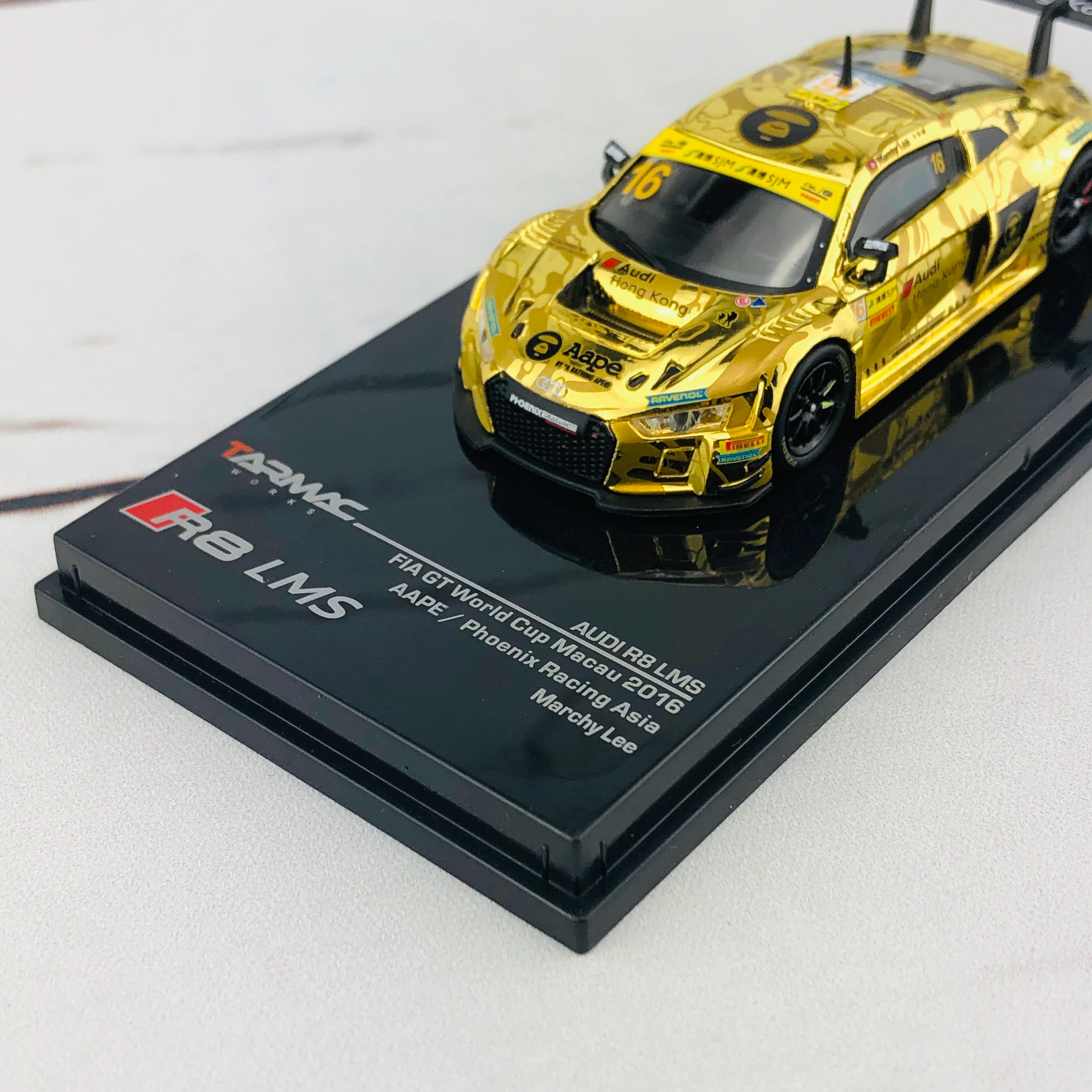 Tarmac Works 1/64 Audi R8 LMS - FIA GT World Cup Macau 2016 AAPE / Phoenix Racing Asia - Marchy Lee - Image 5