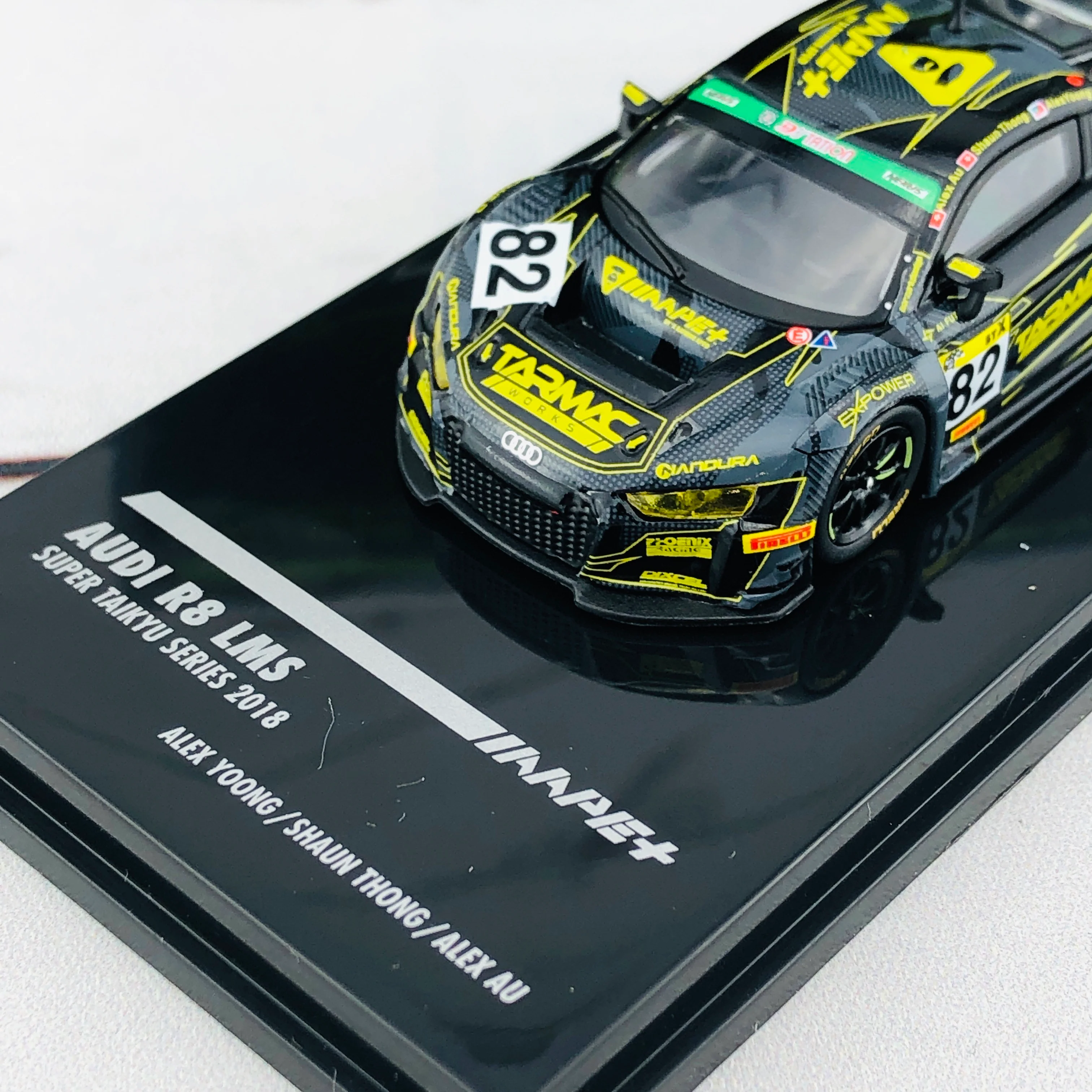 Tarmac Works 1/64 Audi R8 LMS - Super Taikyu Series 2018 AAPE / Alex Yoong / Shaun Thong / Alex Au T64-007-18ST82 - Image 3