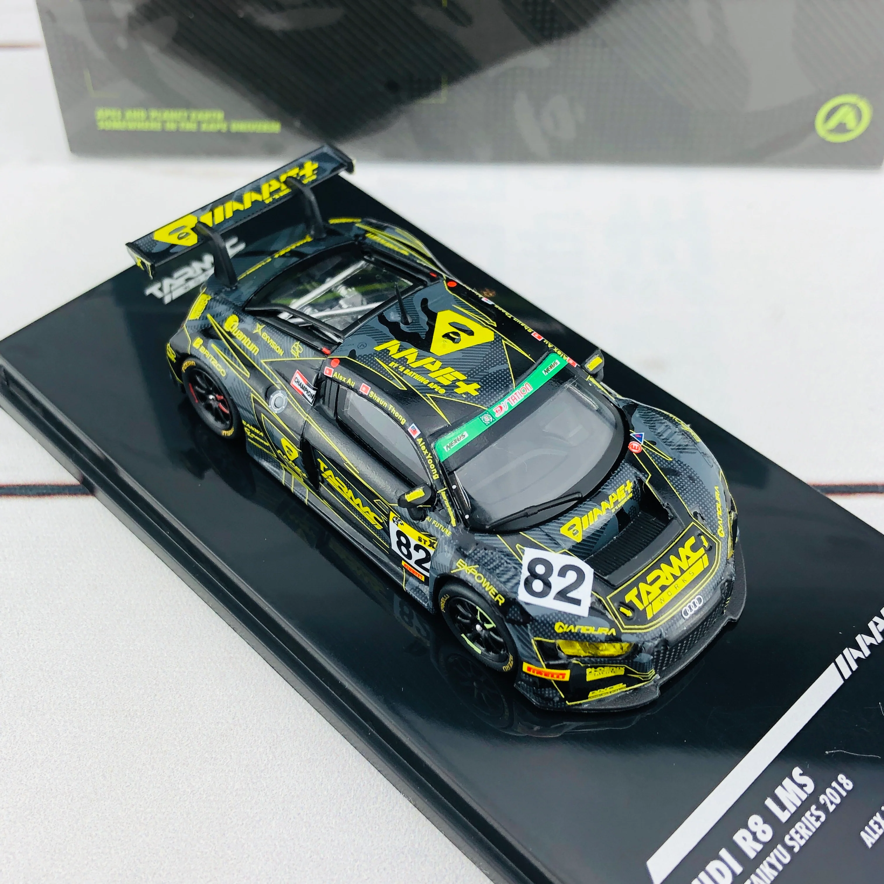 Tarmac Works 1/64 Audi R8 LMS - Super Taikyu Series 2018 AAPE / Alex Yoong / Shaun Thong / Alex Au T64-007-18ST82 - Image 6