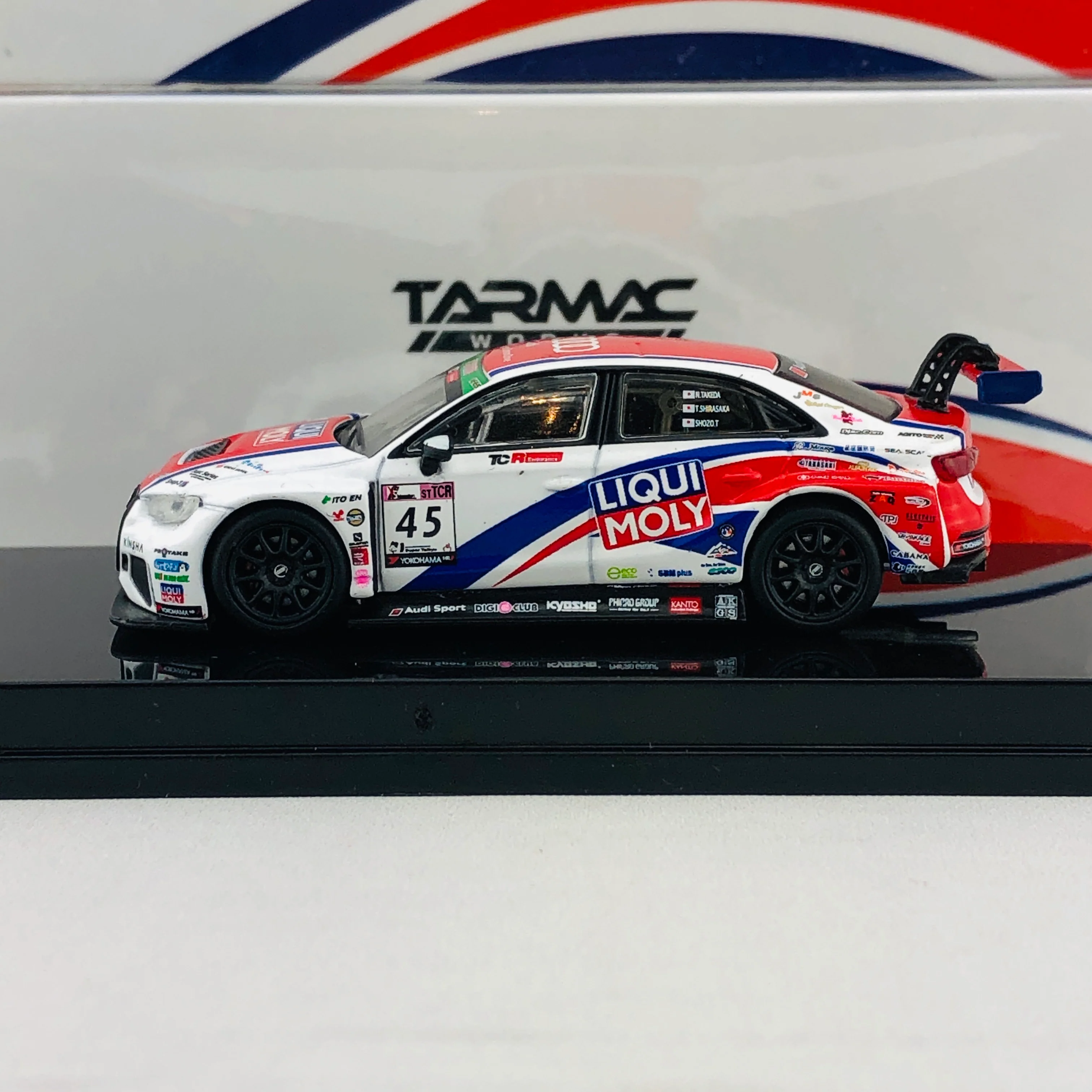 Tarmac Works 1/64 Audi RS3 LMS Super Taikyu Series 2017 Tagahara/Shirasaka/Takeda T64-013-17ST - Image 2