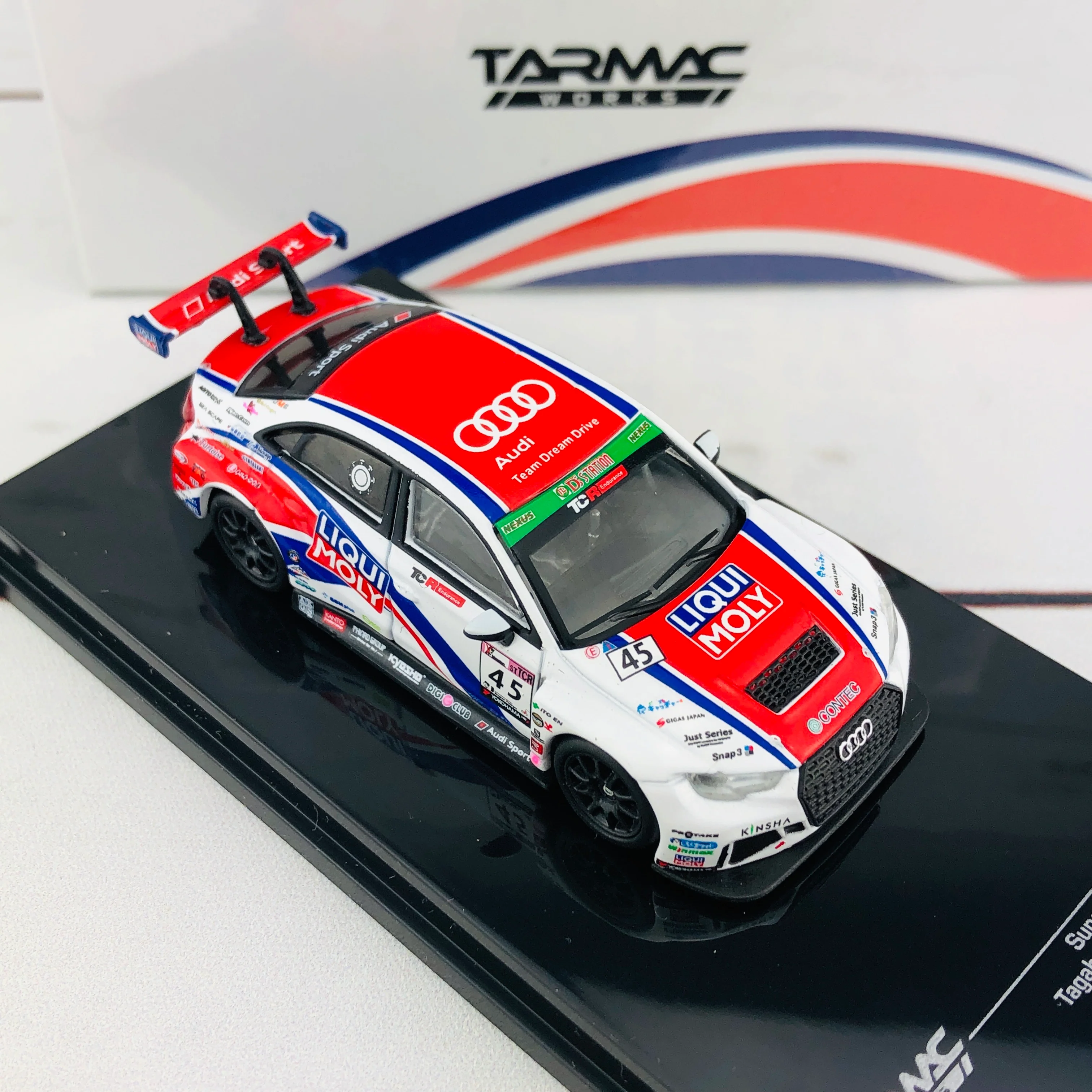 Tarmac Works 1/64 Audi RS3 LMS Super Taikyu Series 2017 Tagahara/Shirasaka/Takeda T64-013-17ST - Image 6