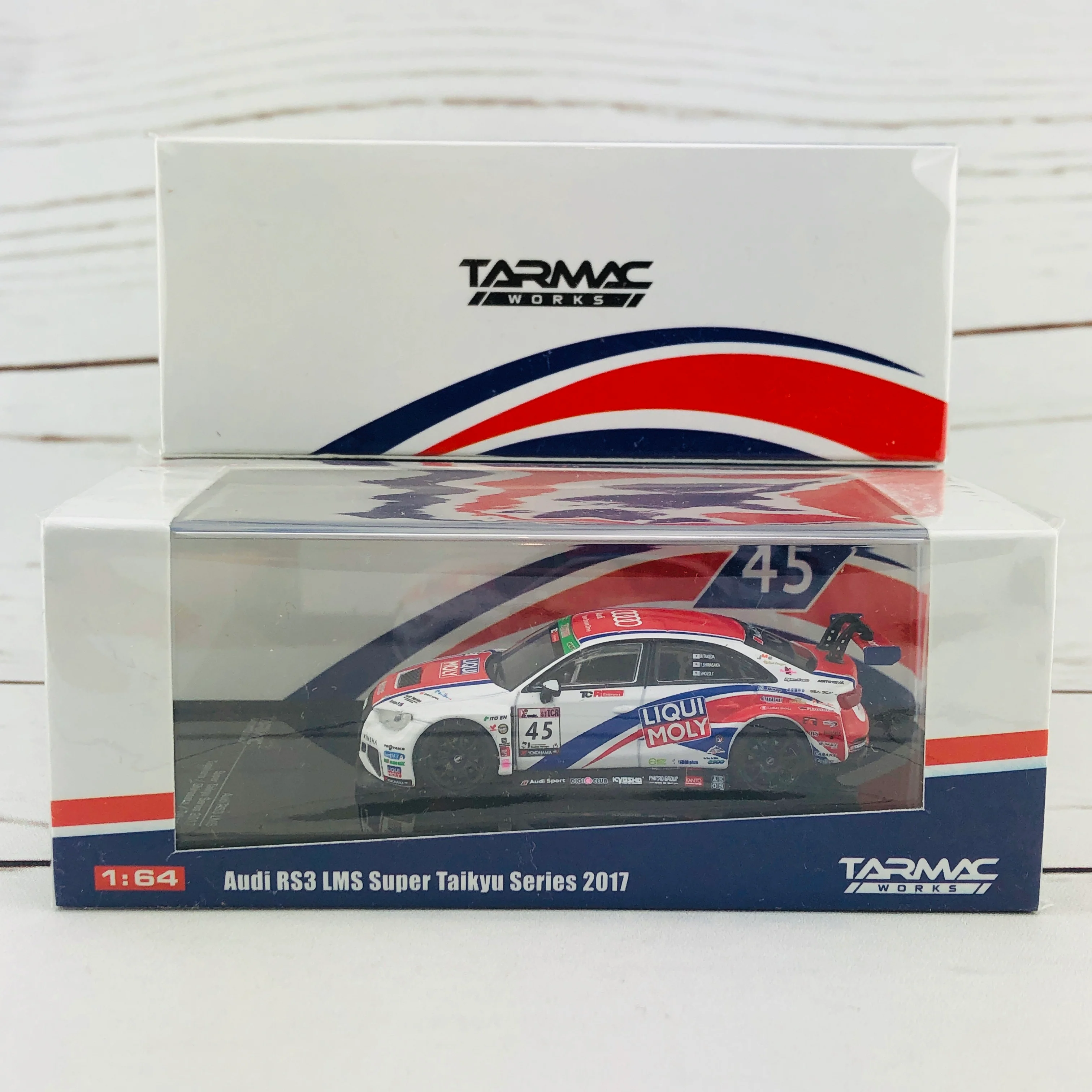 Tarmac Works 1/64 Audi RS3 LMS Super Taikyu Series 2017 Tagahara/Shirasaka/Takeda T64-013-17ST - Image 8