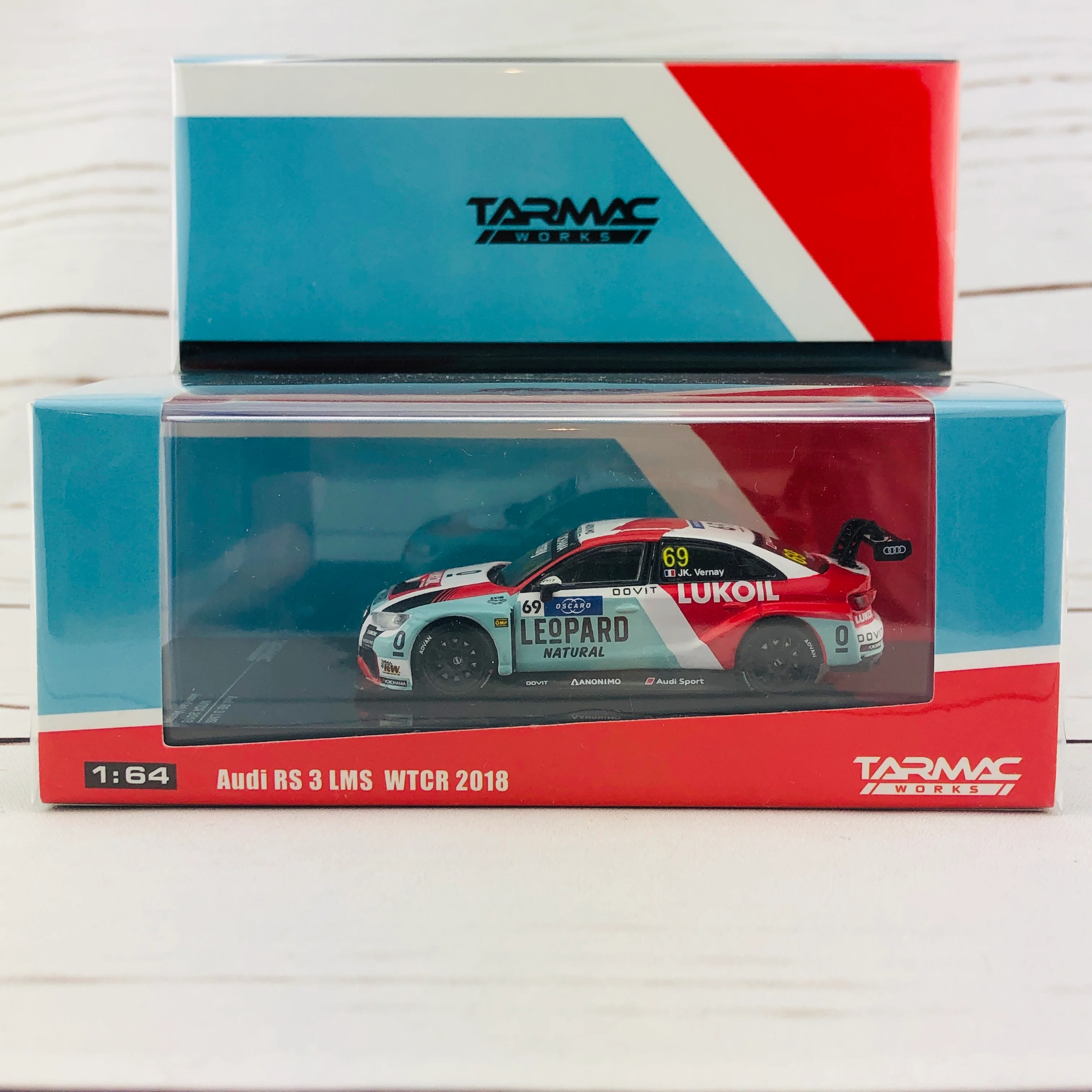 Tarmac Works 1/64 Audi RS3 LMS WTCR 2018 Jean-Karl Vernay Limited to 999pcs T64-013-18WTCR69 - Image 9