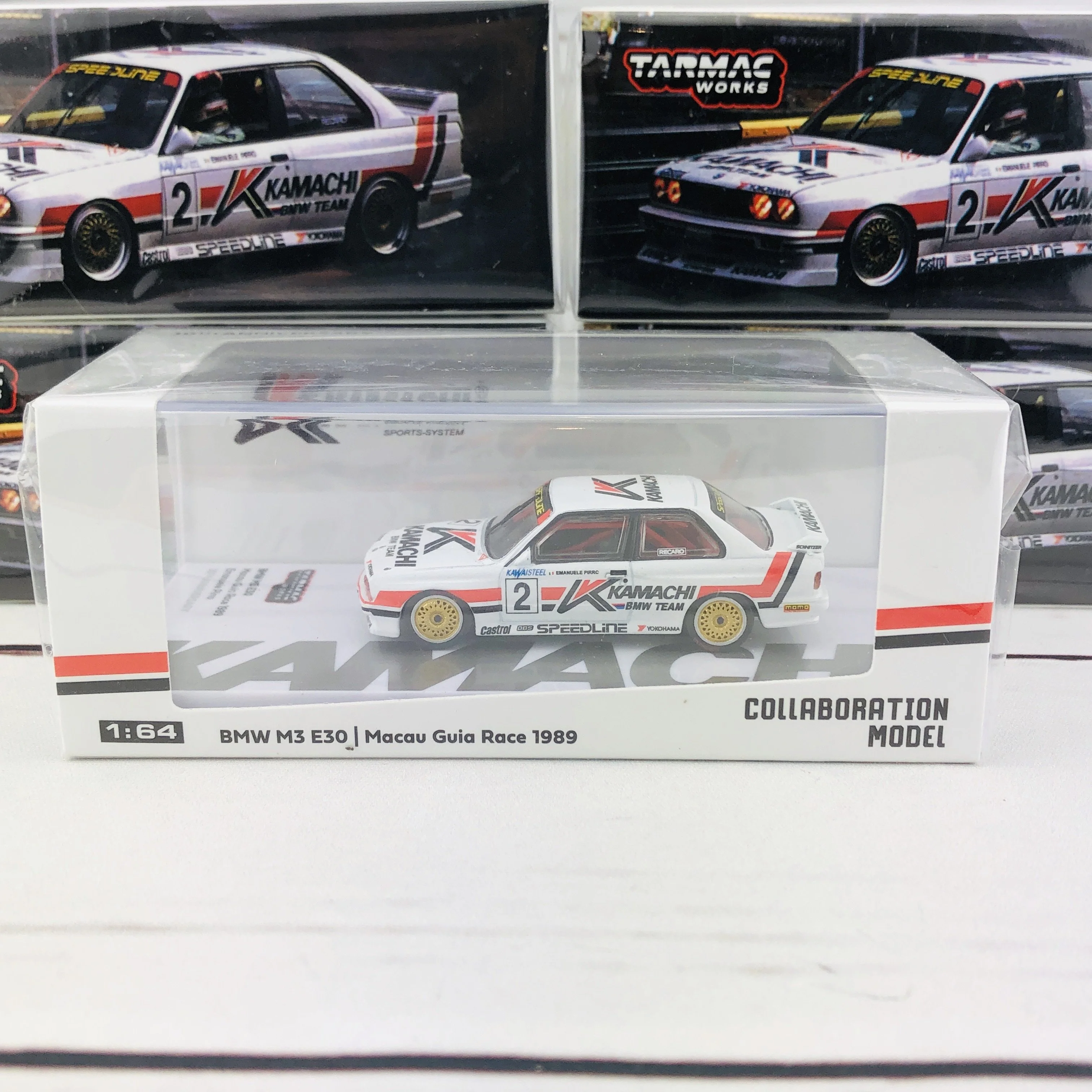 Tarmac Works 1/64 BMW M3 E30 Macau Guia Race 1989 Emanuele Pirro 30th Anniversary T64-009-89MAC02 - Image 9