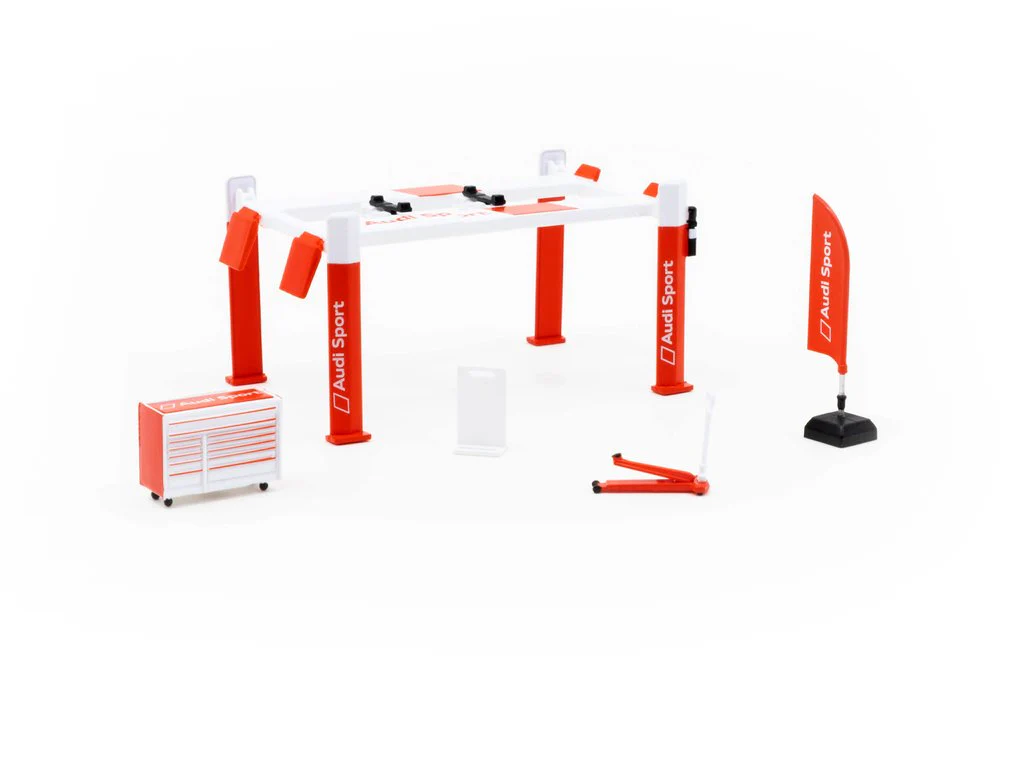 Tarmac Works 1/64 Garage Tools Set Audi Sport - Stickers Included T64A-001-AS - Image 3