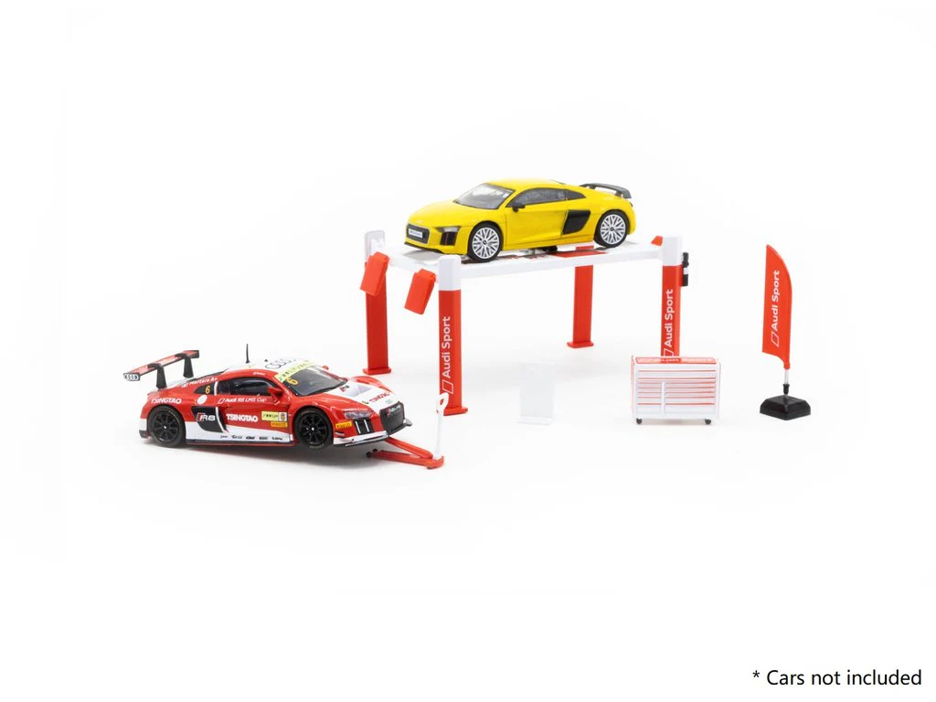 Tarmac Works 1/64 Garage Tools Set Audi Sport - Stickers Included T64A-001-AS - Image 4