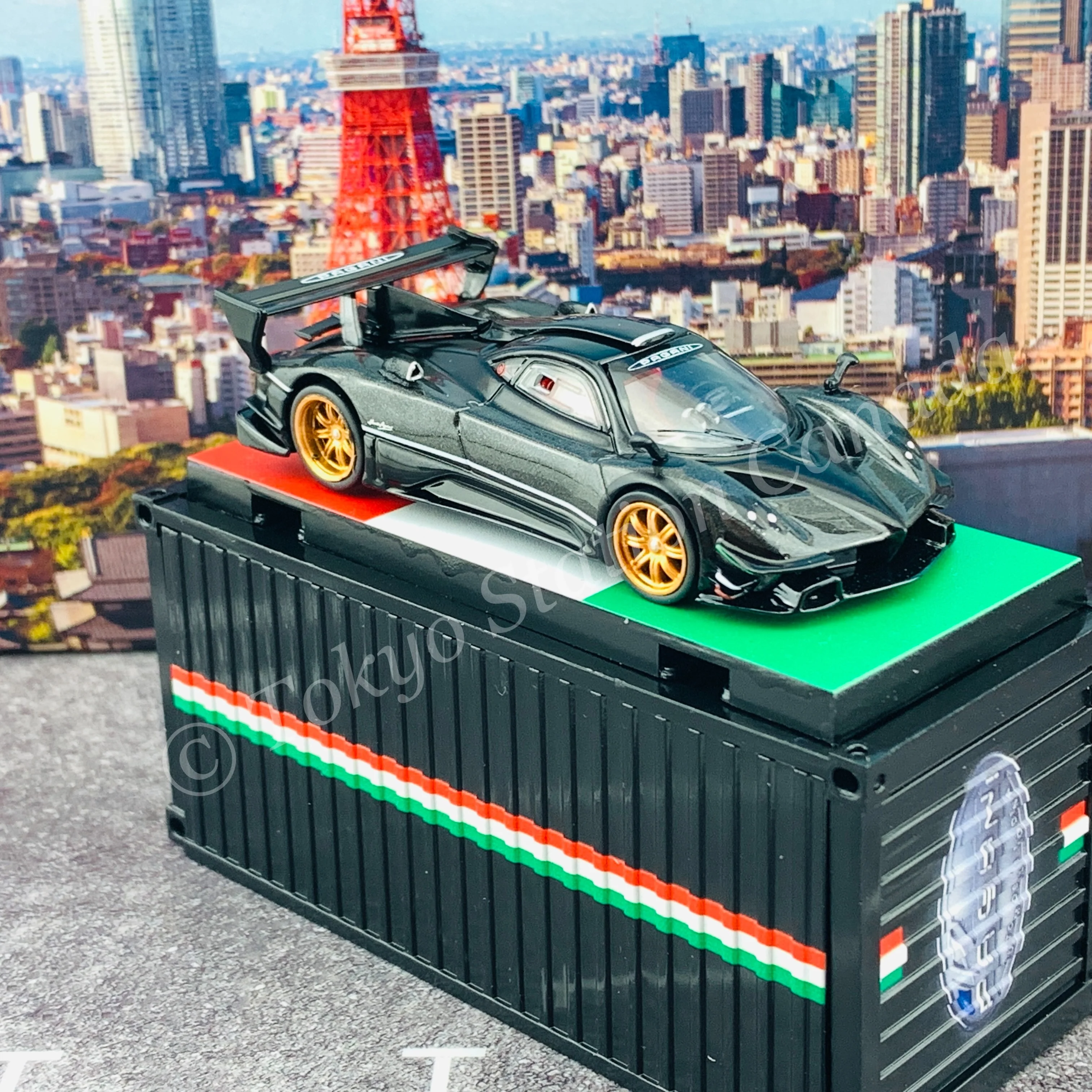 TARMAC WORKS 1/64 GLOBAL64 Pagani Zonda Revolucion Grigio Knockhill Taiwan Special Edition T64G-TL016-GY - Image 6