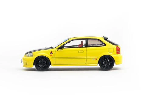 Tarmac Works 1/64 Honda Civic Type R EK9 Yellow - Image 3