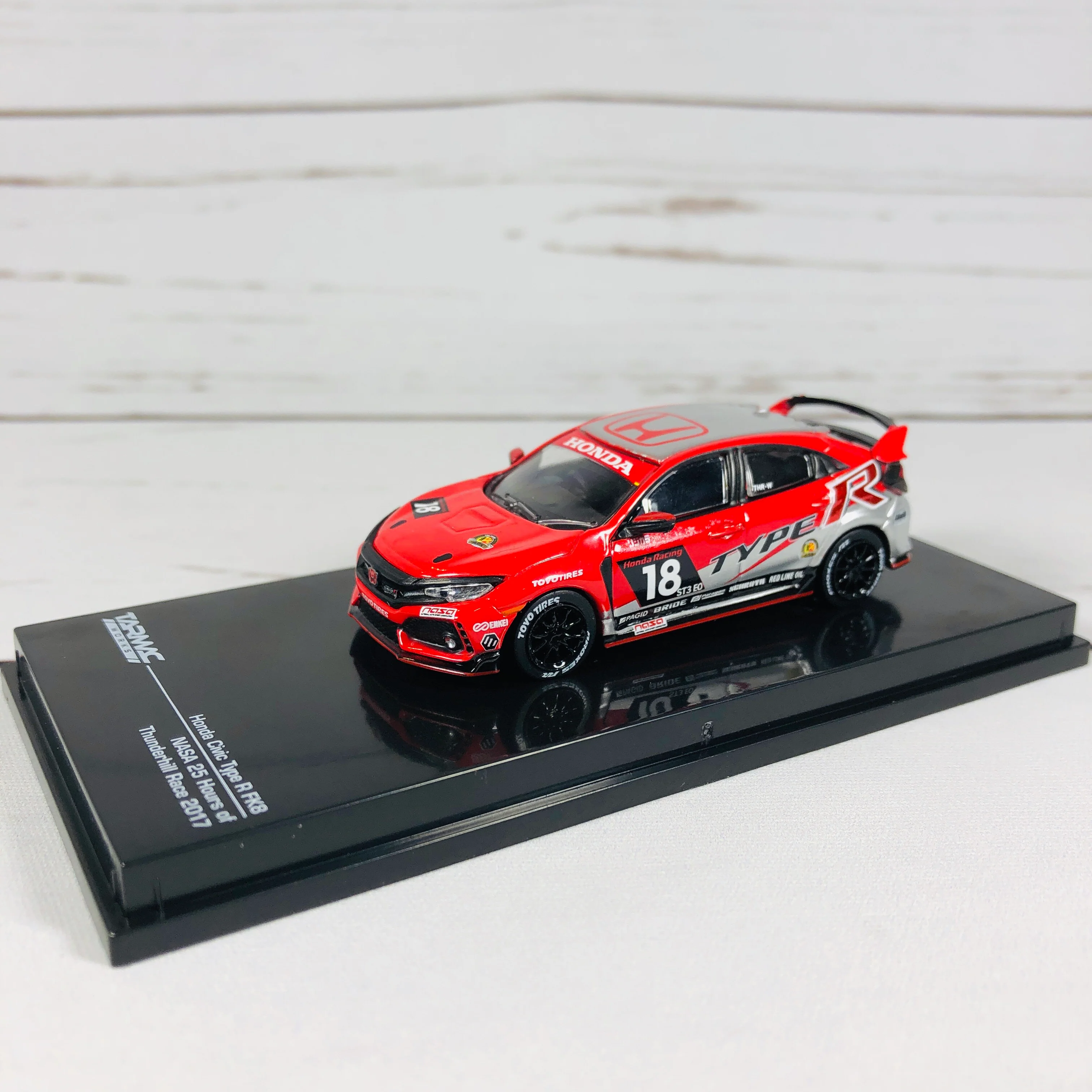 Tarmac Works 1/64 Honda Civic Type R FK8 NASA 25 Hours of Thunderhill #18 T64-014-NASA - Image 3