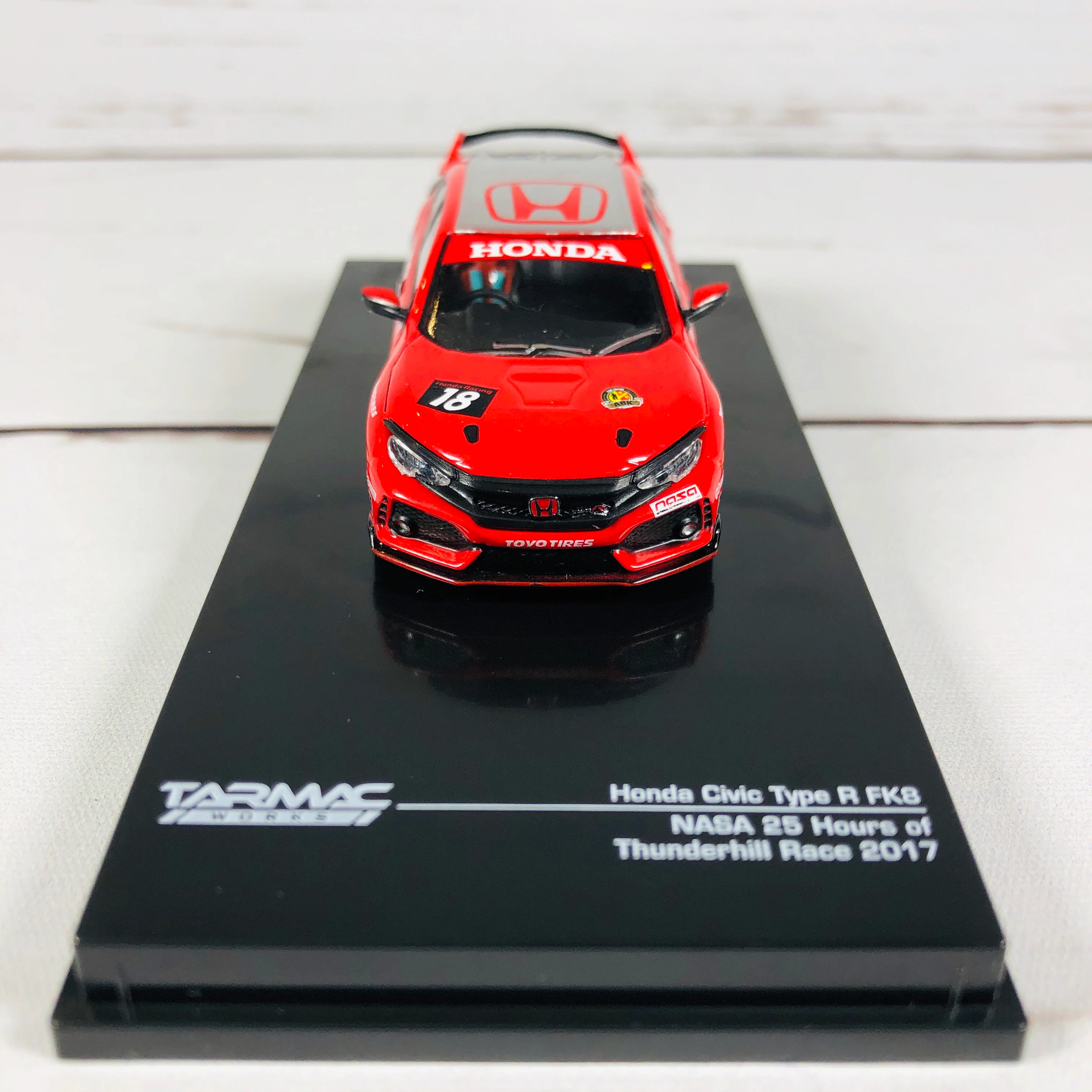 Tarmac Works 1/64 Honda Civic Type R FK8 NASA 25 Hours of Thunderhill #18 T64-014-NASA - Image 4