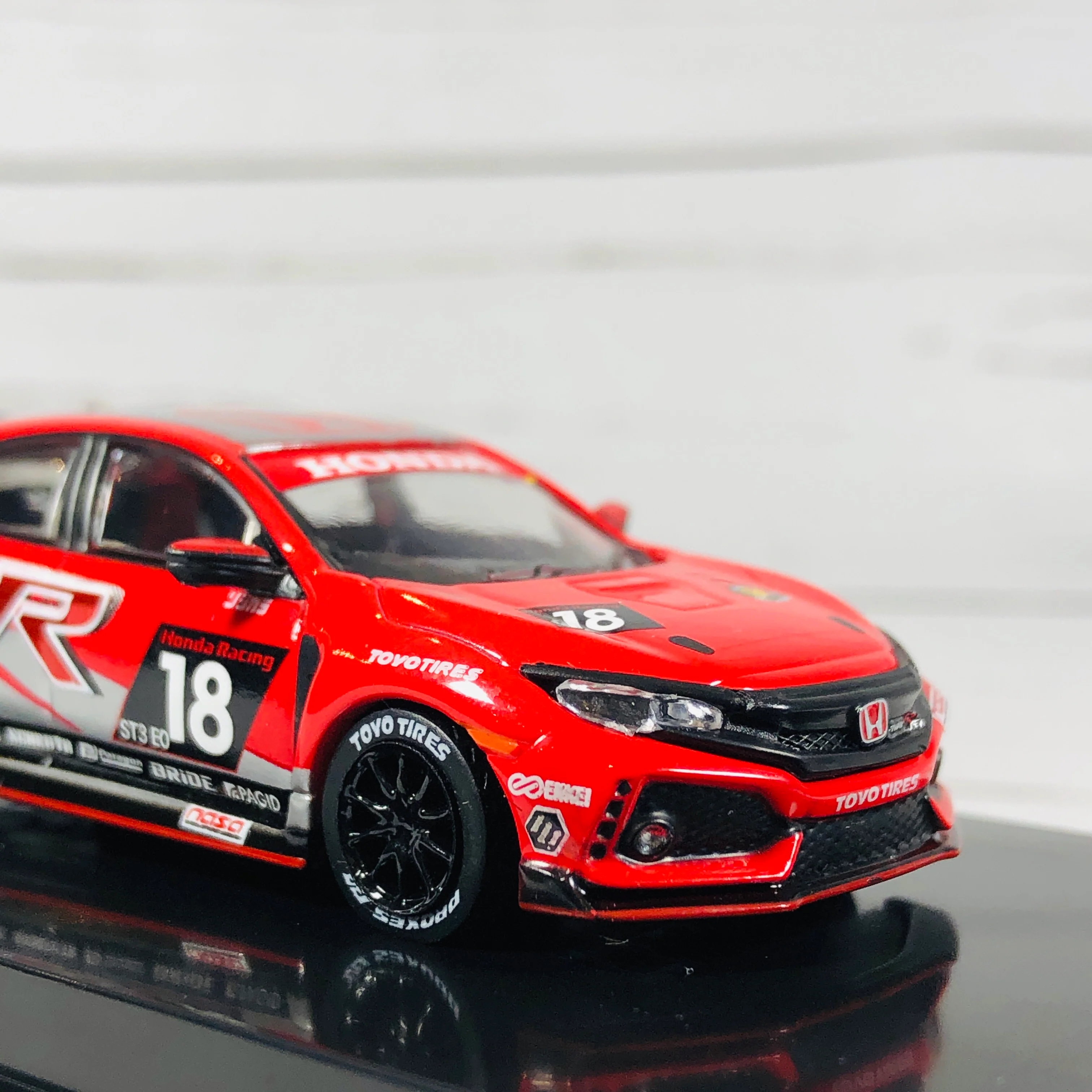 Tarmac Works 1/64 Honda Civic Type R FK8 NASA 25 Hours of Thunderhill #18 T64-014-NASA - Image 5