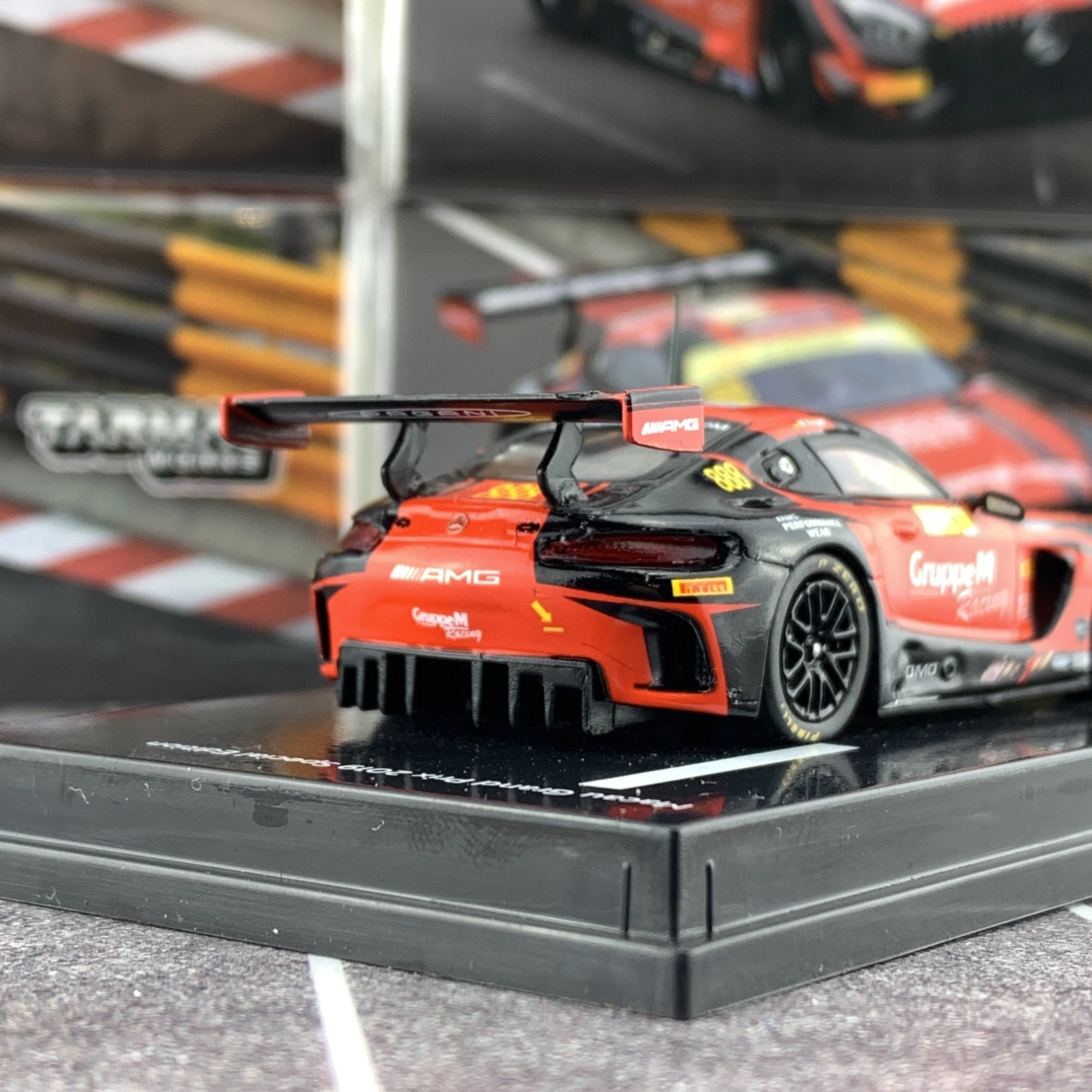 Tarmac Works 1/64 Mercedes-AMG GT3 Macau GT Cup - FIA GT World Cup 2018  2nd Place - Maro Engel T64-008-18MGP888 - Image 5