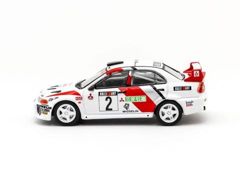 Tarmac Works 1/64 Mitsubishi Lancer Evolution V Champion's Meeting 1998 Richard Burns T64-012-RAL - Image 3