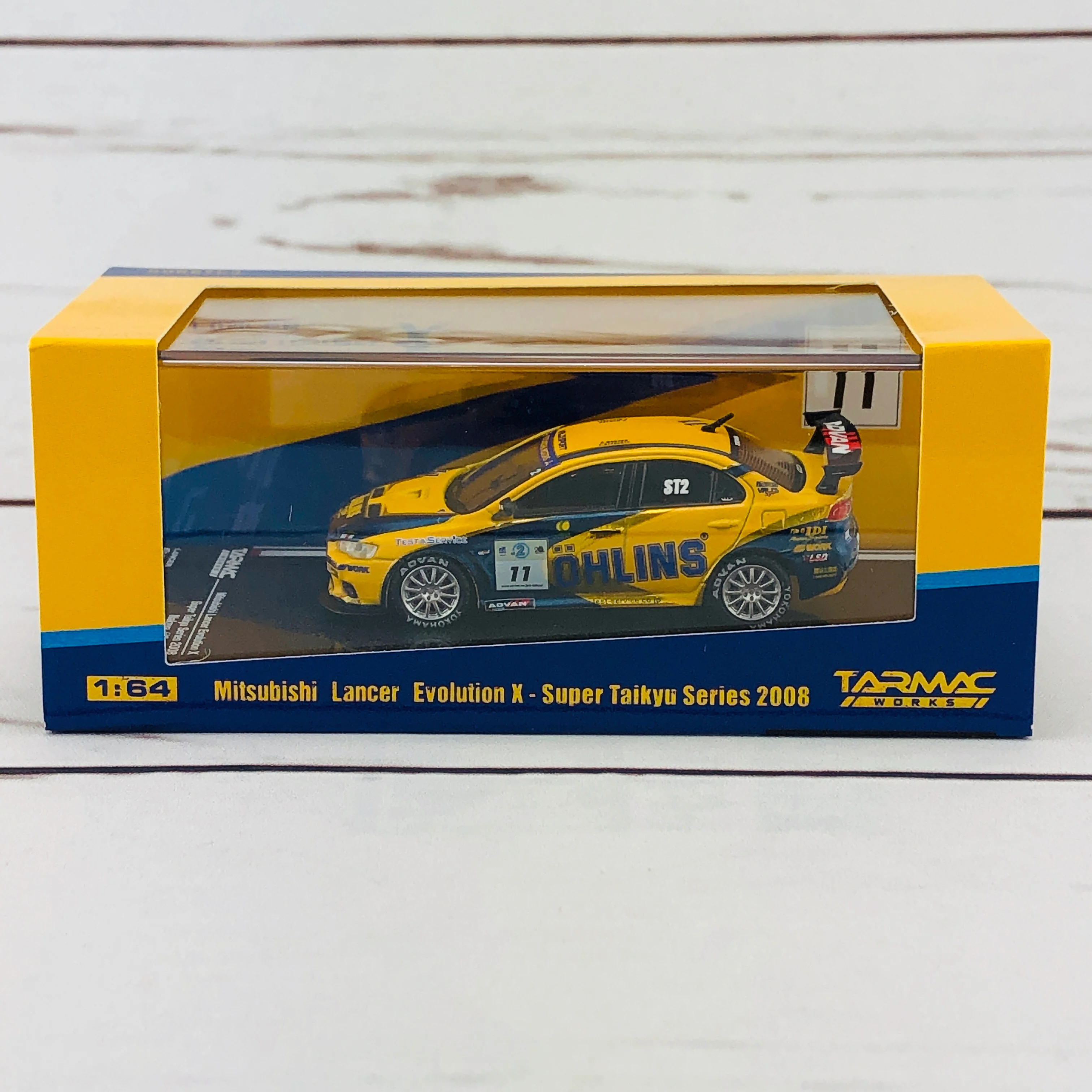 Tarmac Works 1/64 Mitsubishi Lancer Evolution X Super Taikyu Series 2008 #11 T64-004-OHL - Image 10