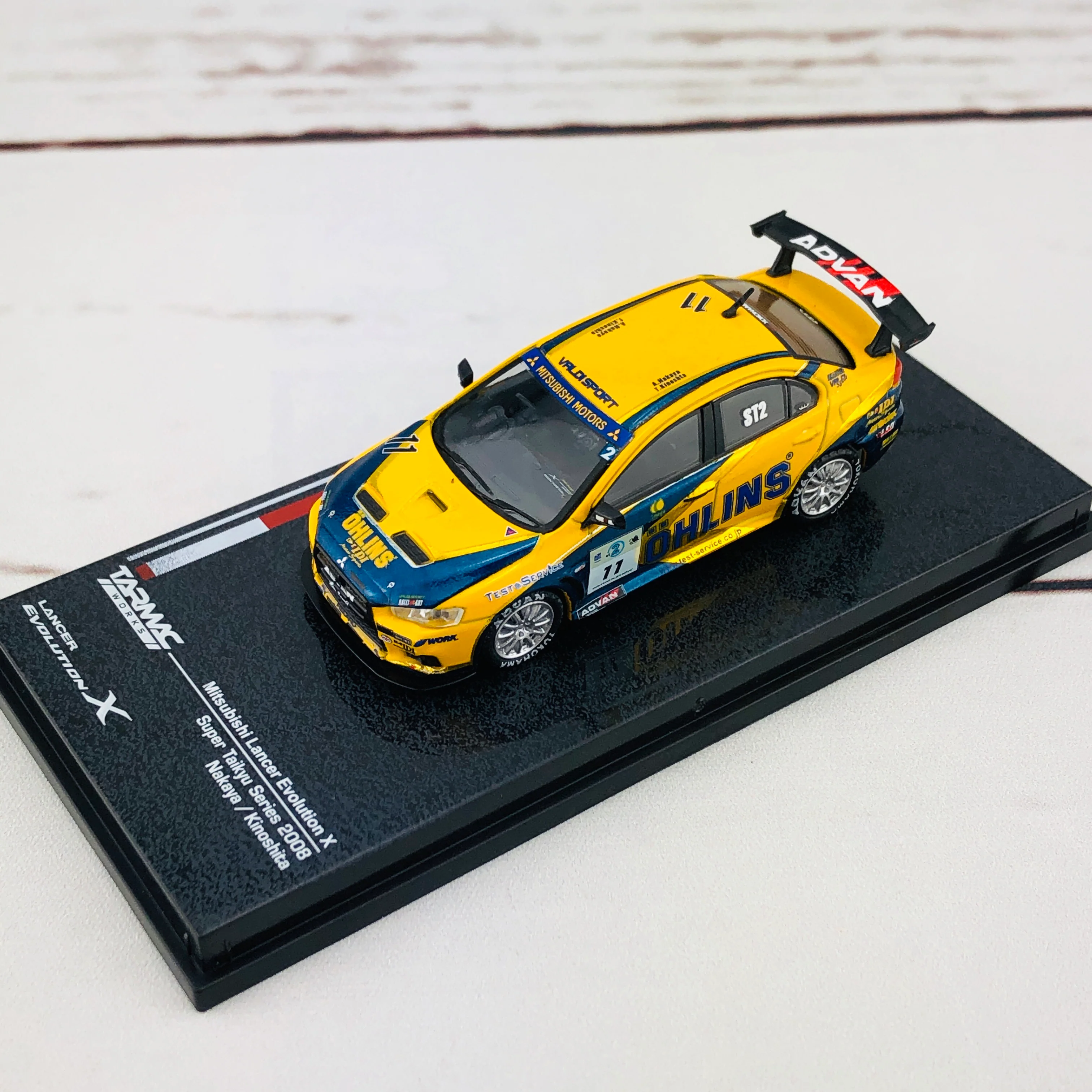 Tarmac Works 1/64 Mitsubishi Lancer Evolution X Super Taikyu Series 2008 #11 T64-004-OHL - Image 2