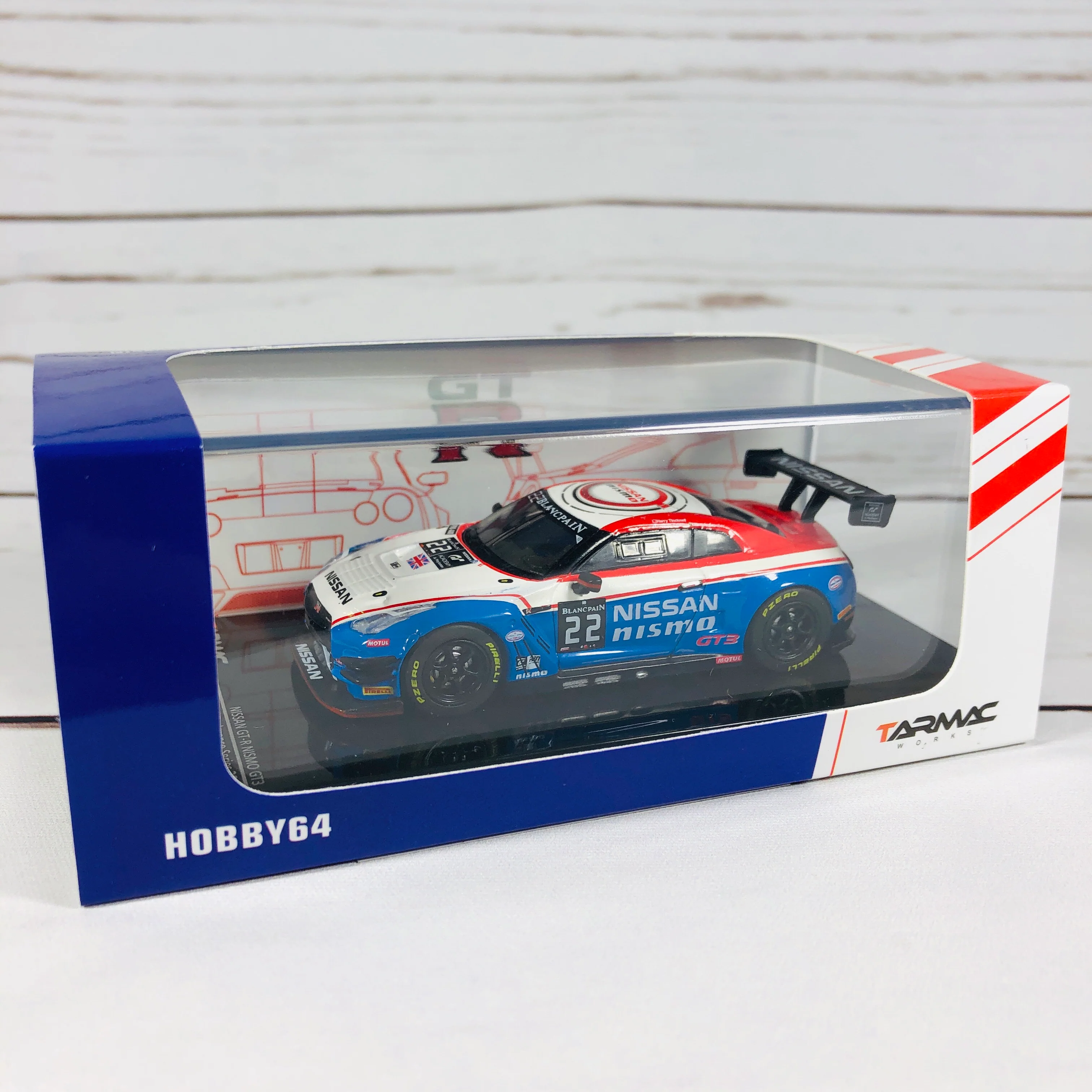 Tarmac Works 1/64 Nissan GTR NISMO GT3 Blancpain Endurance Series 2015 #22 T64-005-BES22 - Image 8