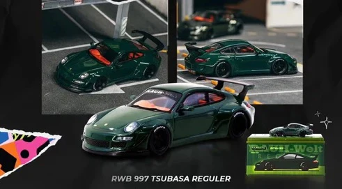 Tarmac Works 1/64 RWB 997 Green IDE 2025 Exclusive Event Model T64-TL057-GR - Image 2