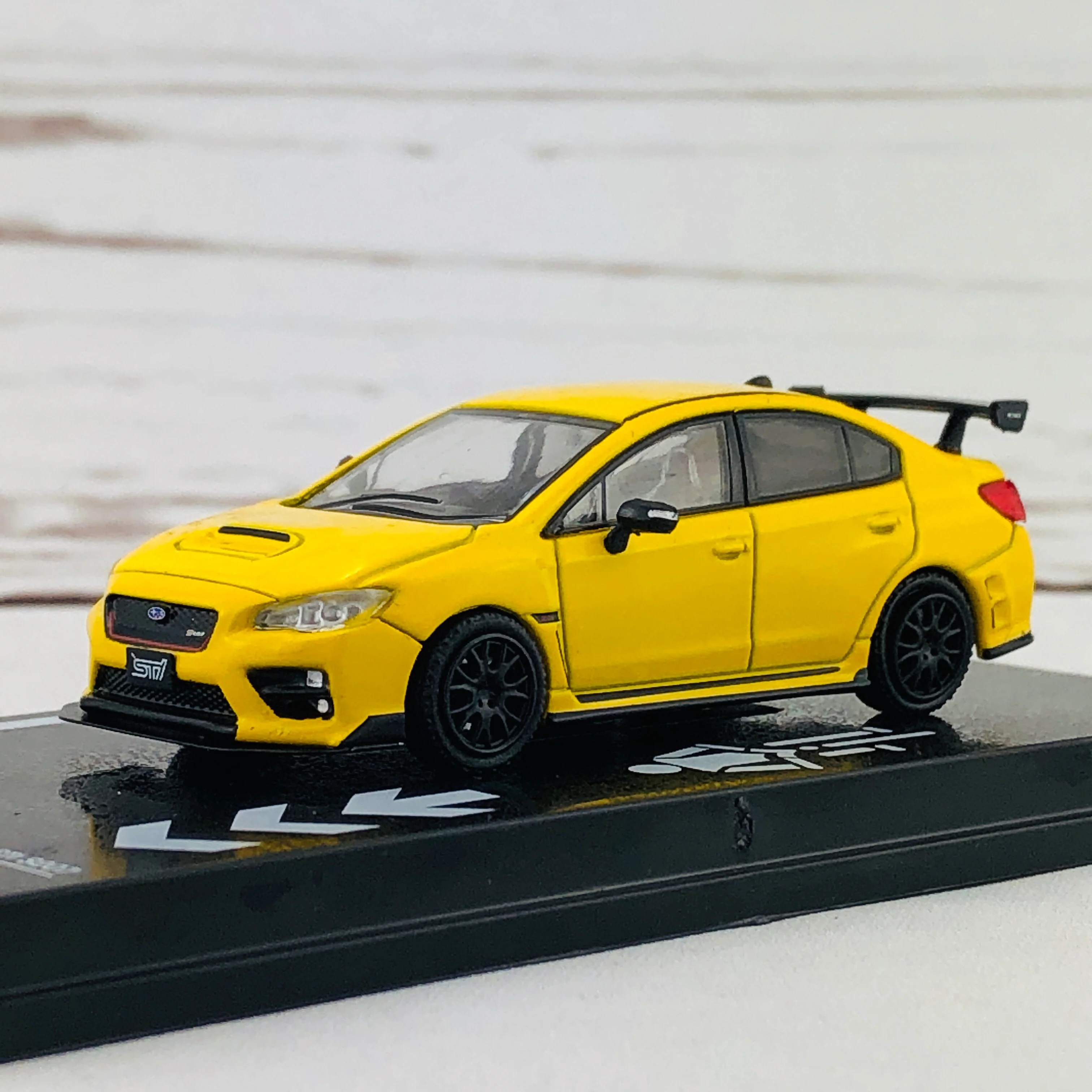 Tarmac Works 1/64 Subaru WRX STI S207 NBR Package Sunrise Yellow - Image 3