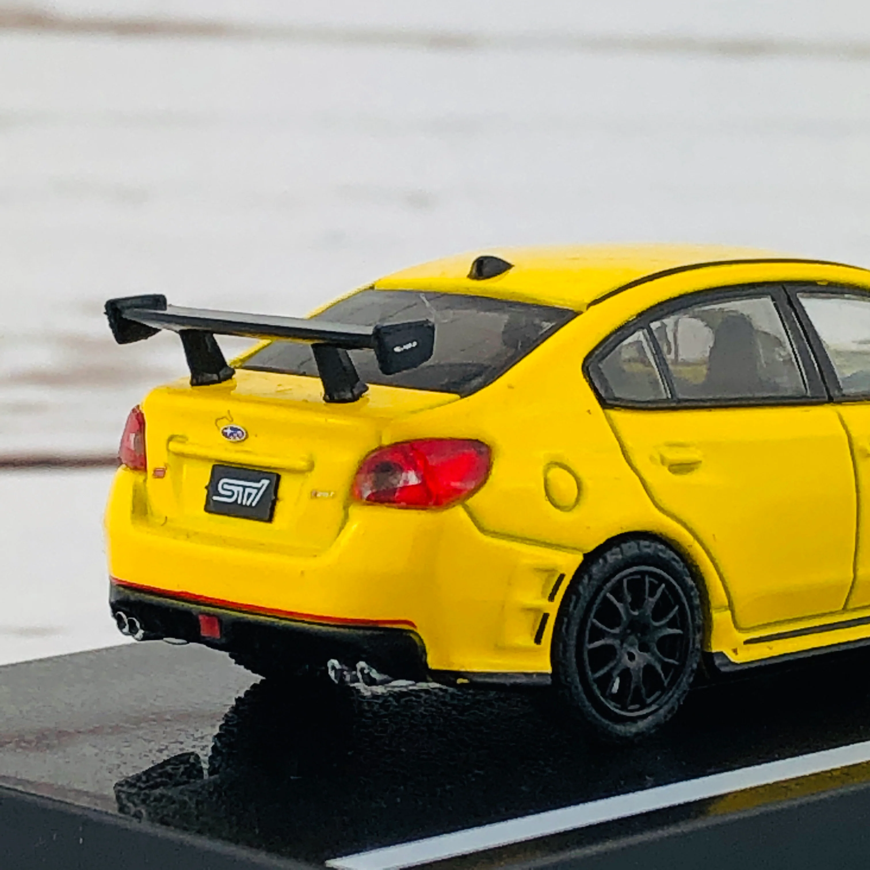 Tarmac Works 1/64 Subaru WRX STI S207 NBR Package Sunrise Yellow - Image 5