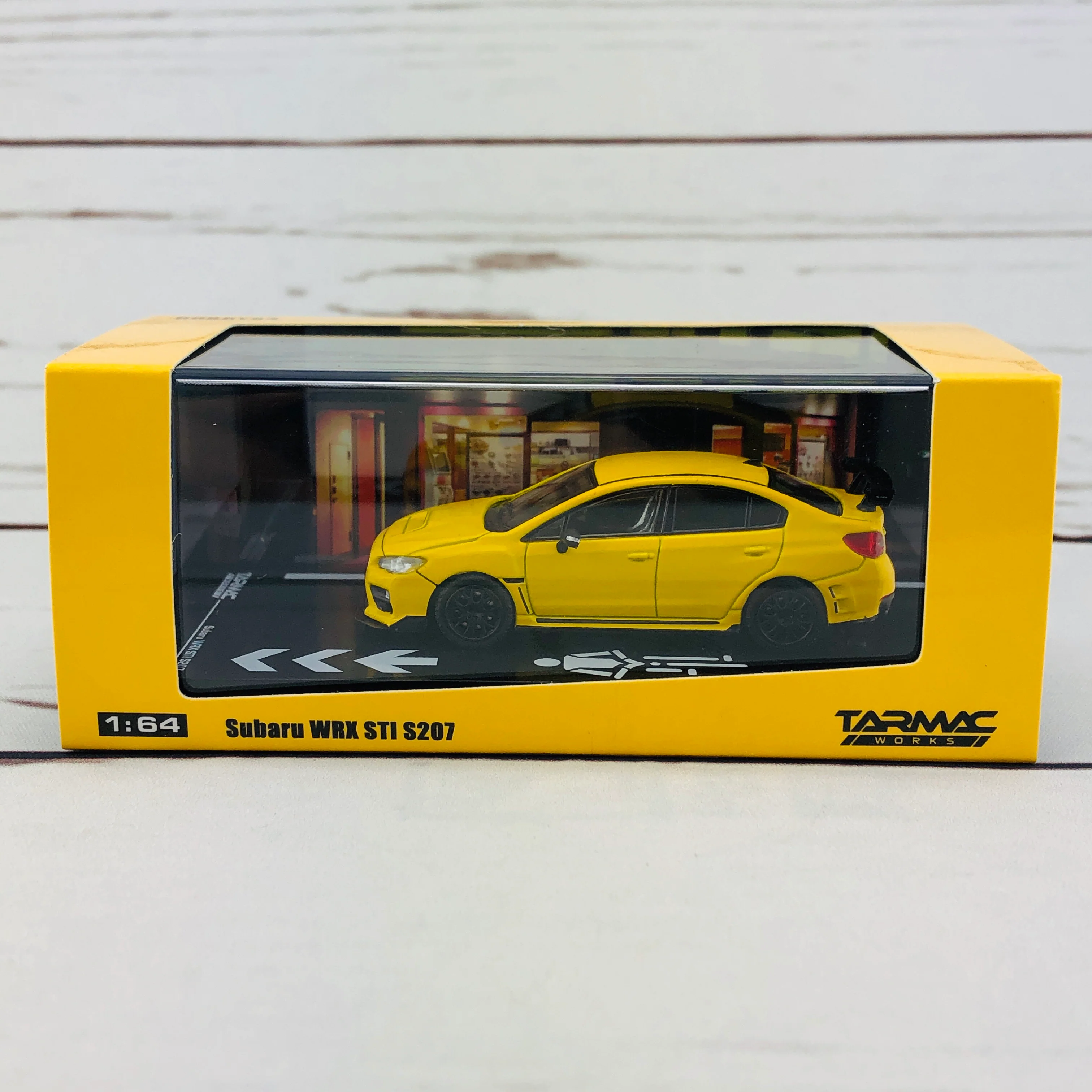 Tarmac Works 1/64 Subaru WRX STI S207 NBR Package Sunrise Yellow - Image 9