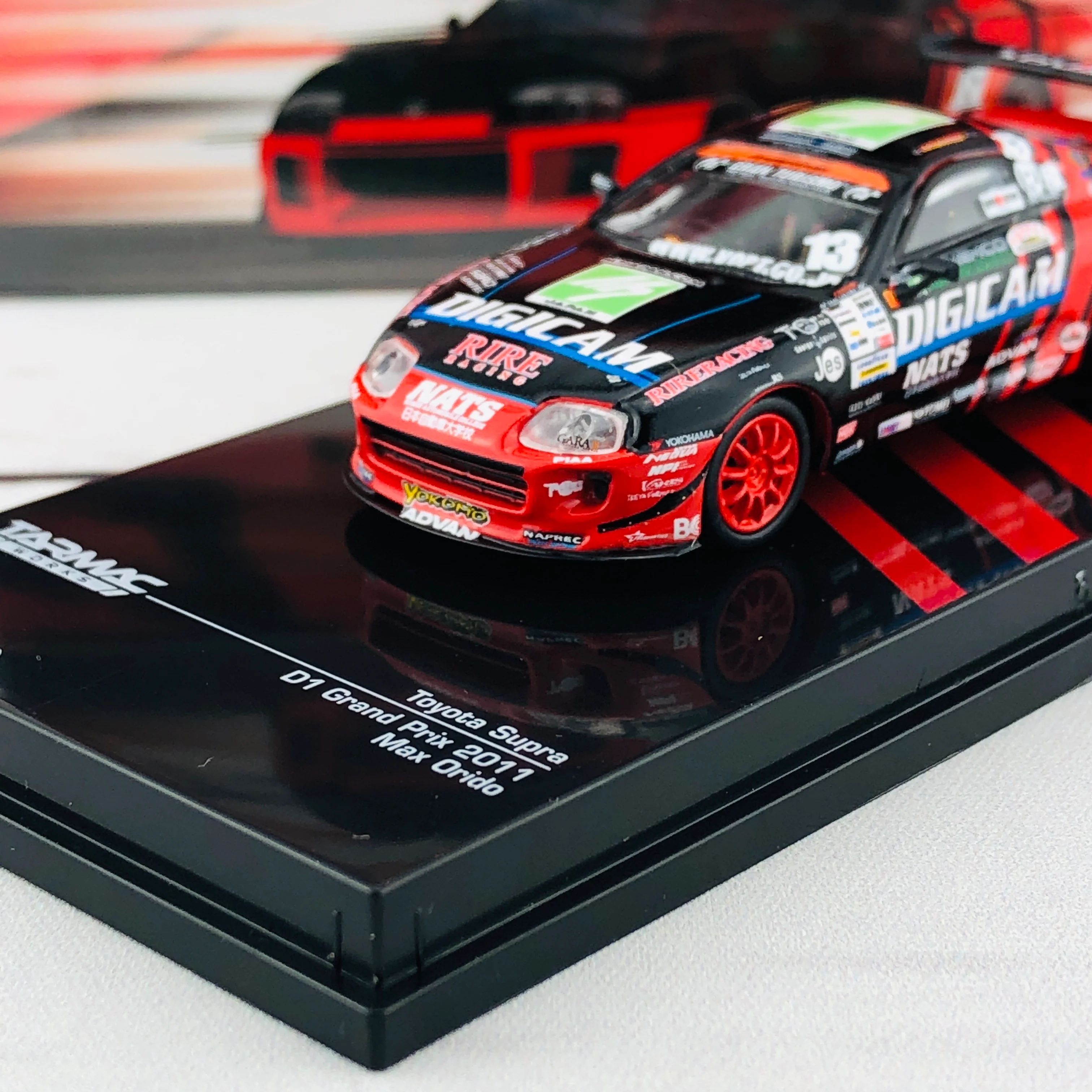 Tarmac Works 1/64 Toyota Supra D1 Grand Prix 2011 Max Orido T64-011-ADV - Image 3