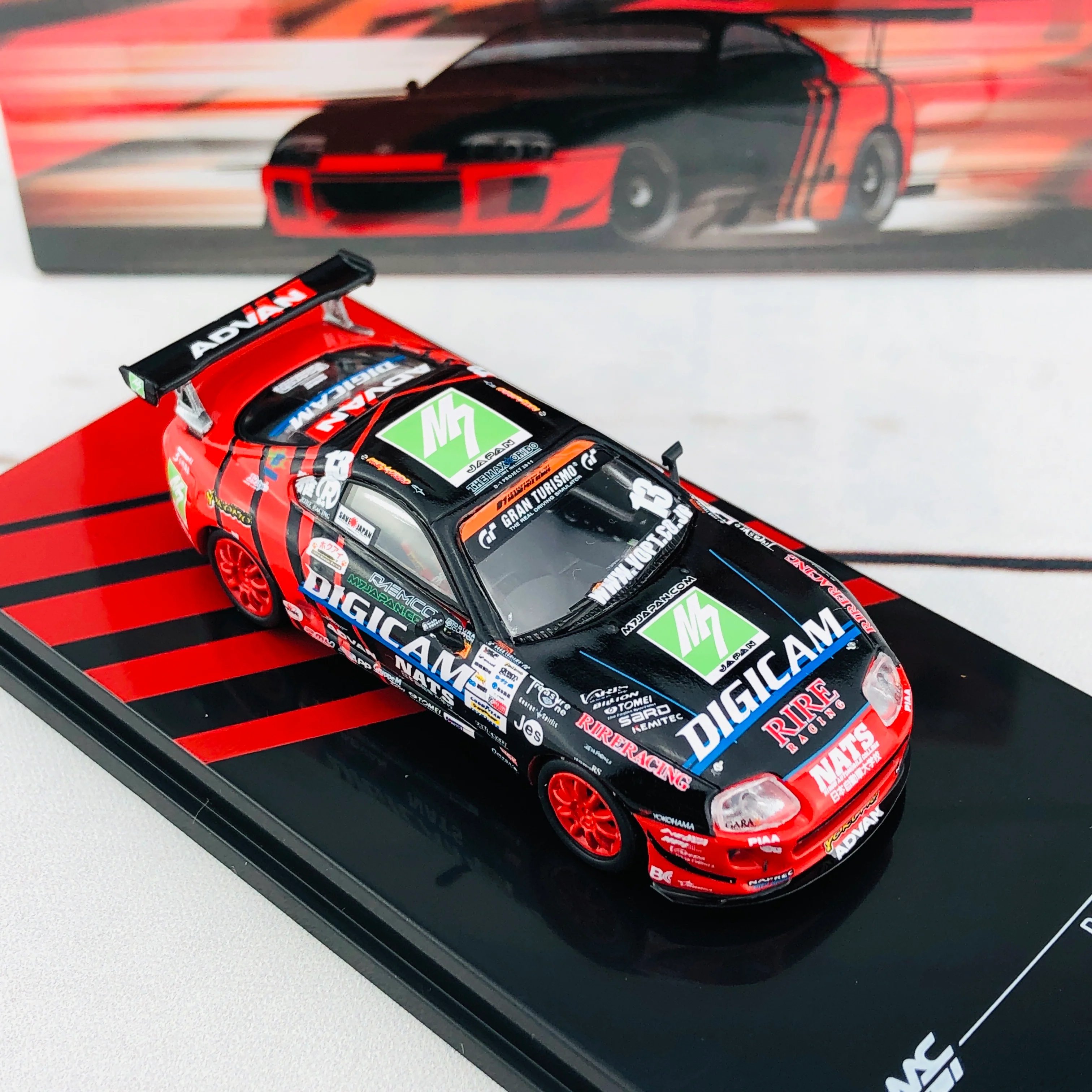 Tarmac Works 1/64 Toyota Supra D1 Grand Prix 2011 Max Orido T64-011-ADV - Image 6