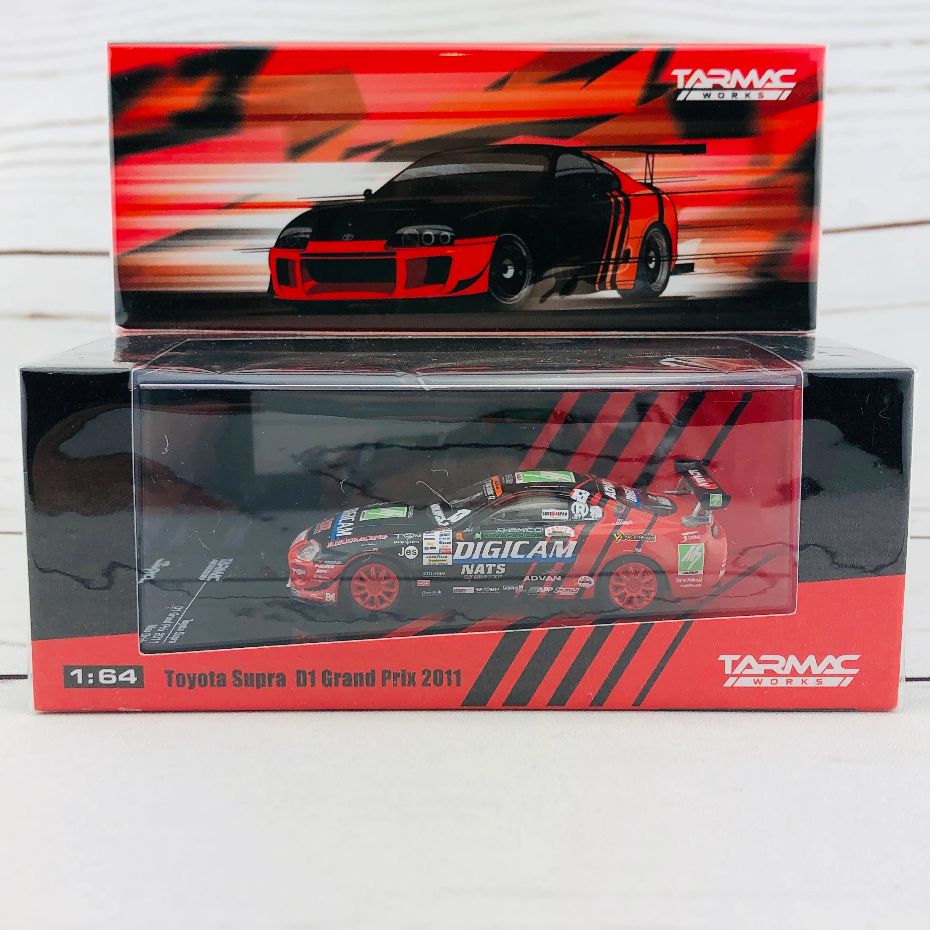 Tarmac Works 1/64 Toyota Supra D1 Grand Prix 2011 Max Orido T64-011-ADV - Image 8