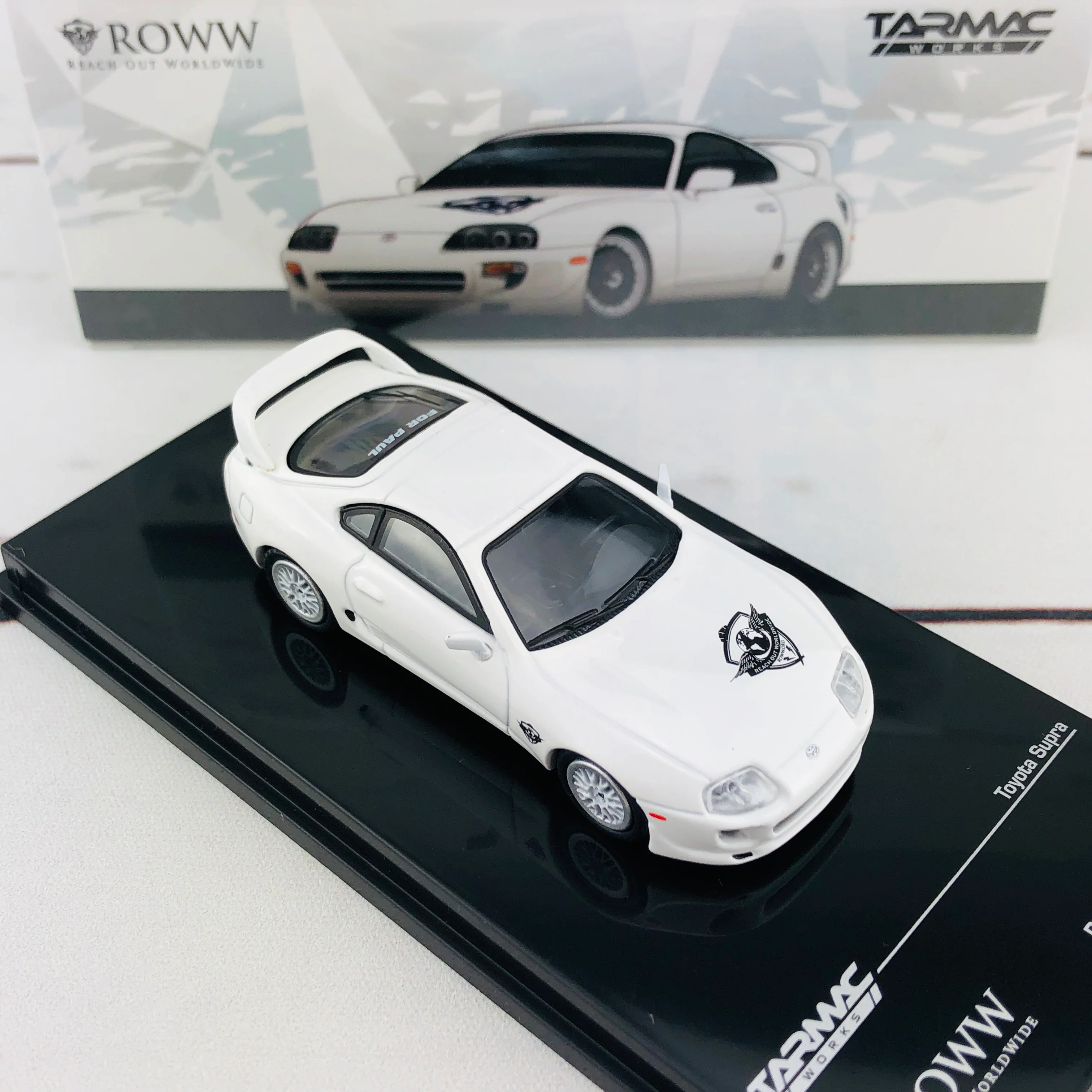 Tarmac Works 1/64 Toyota Supra ROWW Reach Out Worldwide T64-011-PAUL - Image 6