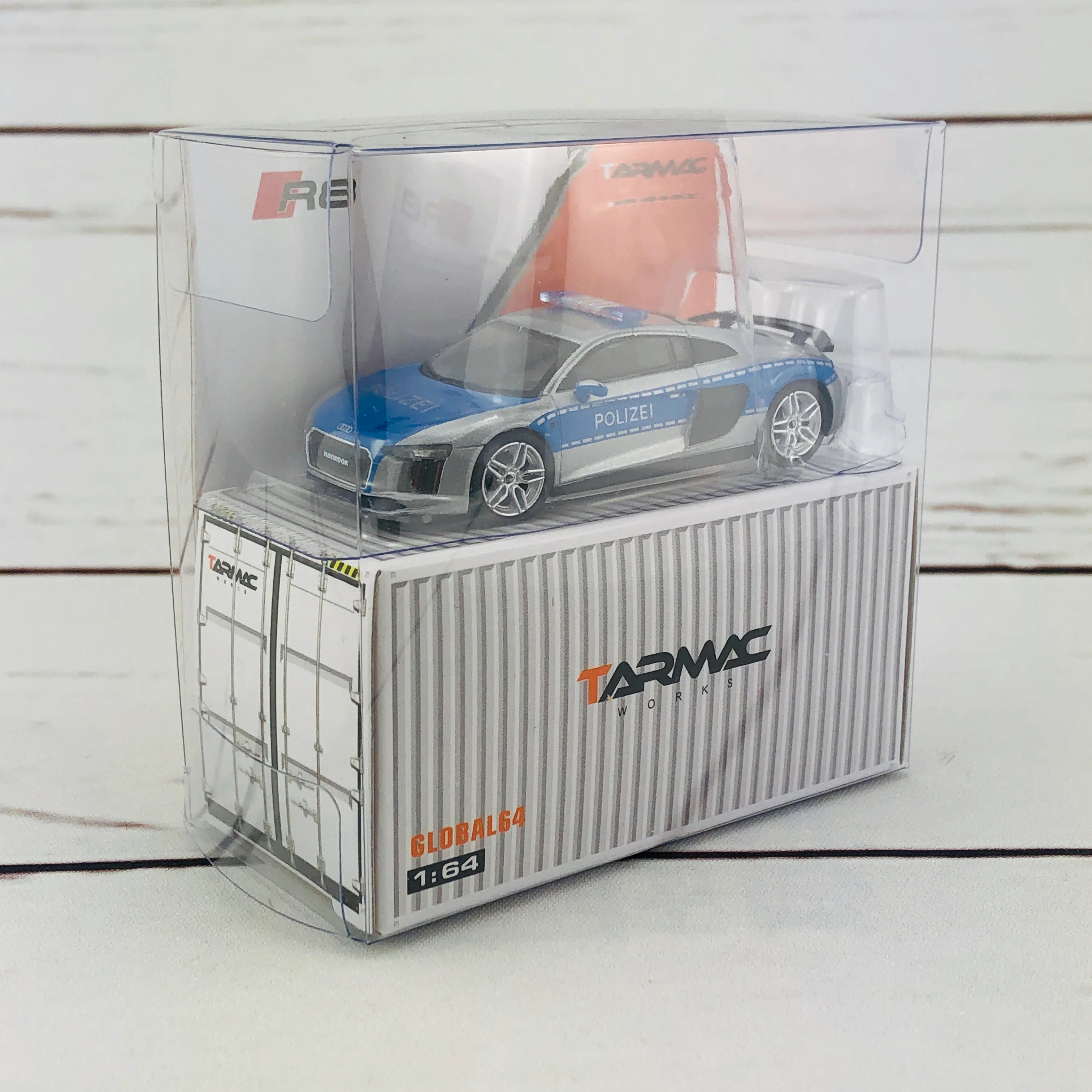 Tarmac Works GLOBAL64 1/64 Audi R8 V10 Plus - German Polizei - Image 10