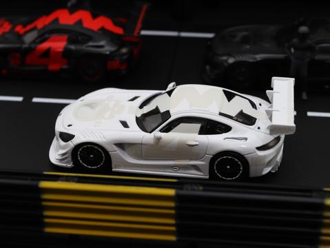 Tarmac Works Mercedes me x likeBlack x Tarmac Works 1/64 Mercedes-AMG GT3 #4 Diorama & Cars Box set T64-008-4A4Box - Image 3