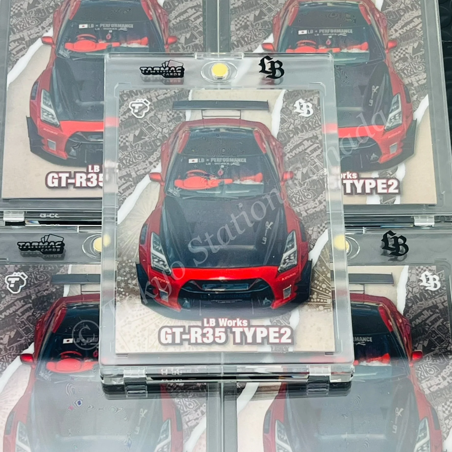 TARMAC WORKS Tarmac Cards LB Liberty Walk Collection Vol.1 Special Parallel LW-TA-13 Nissan R35 Type2 (Hanabi/99) - Special Edition