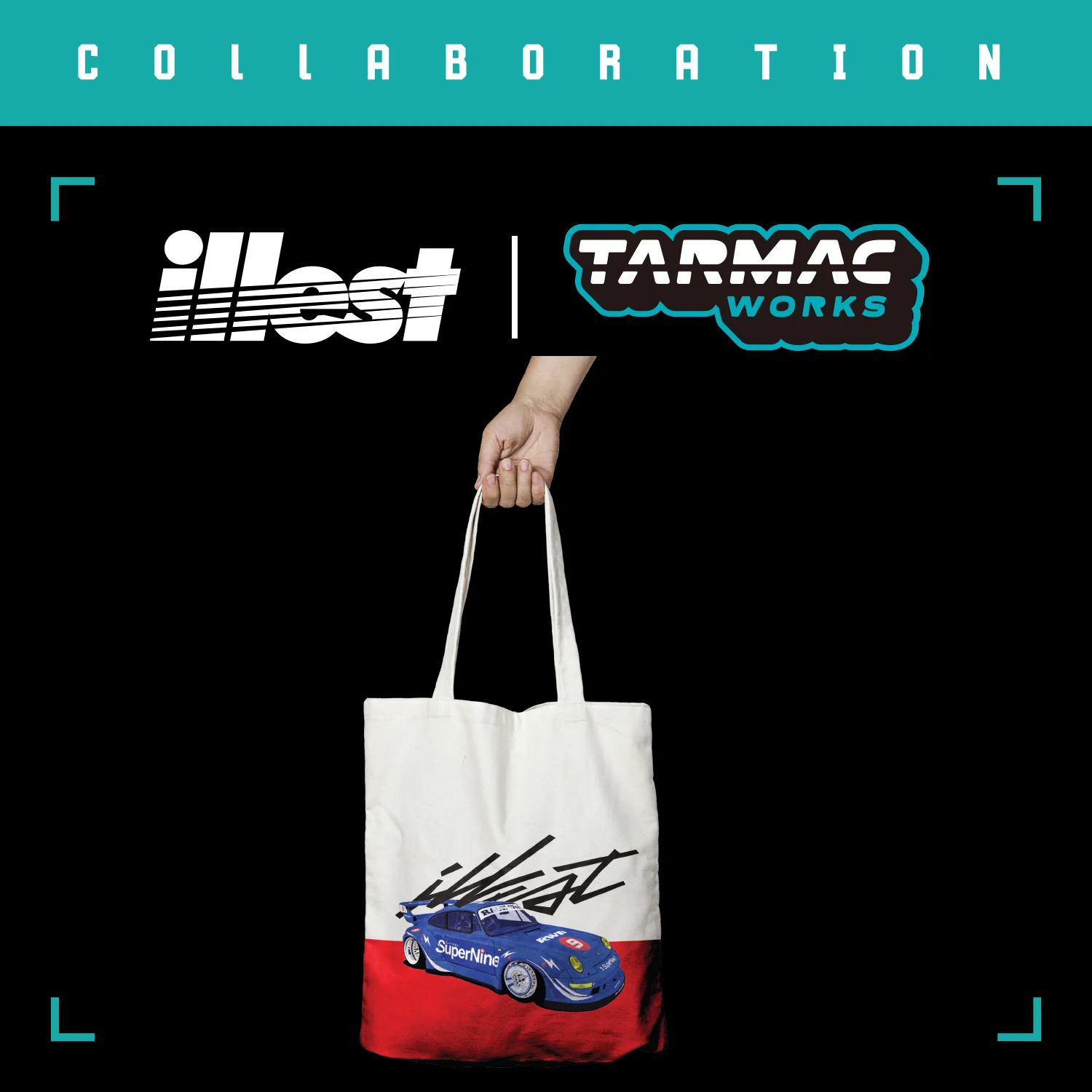 Tarmac Works x illest Tote Bag "Super Nine" - Image 5