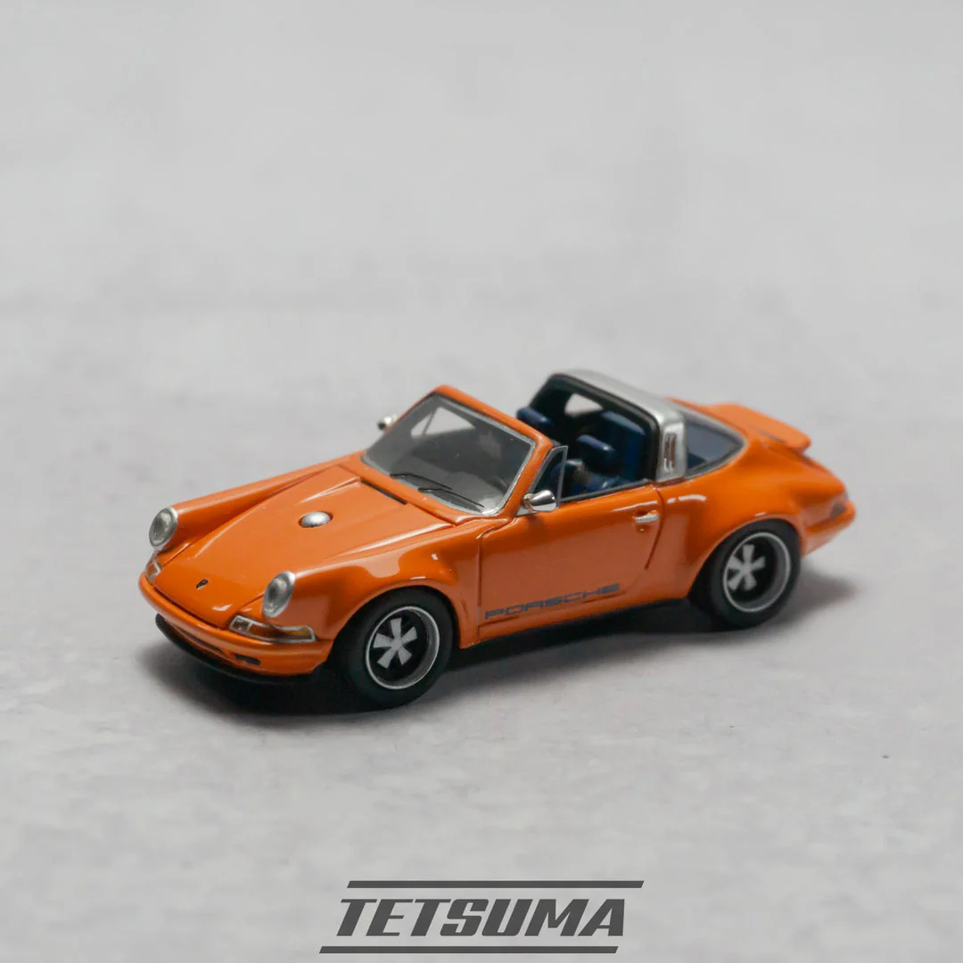 TETSUMA: PORSCHE 964 TARGA RESTOMOD v4 DANICA ORANGE 1:64 WCC19004 - Image 2
