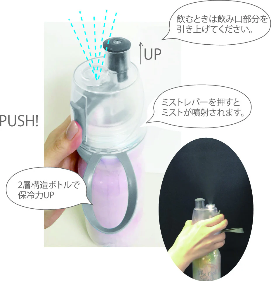 The Cool Splash Water Spray Bottle 450ml - Pineapple - Image 3
